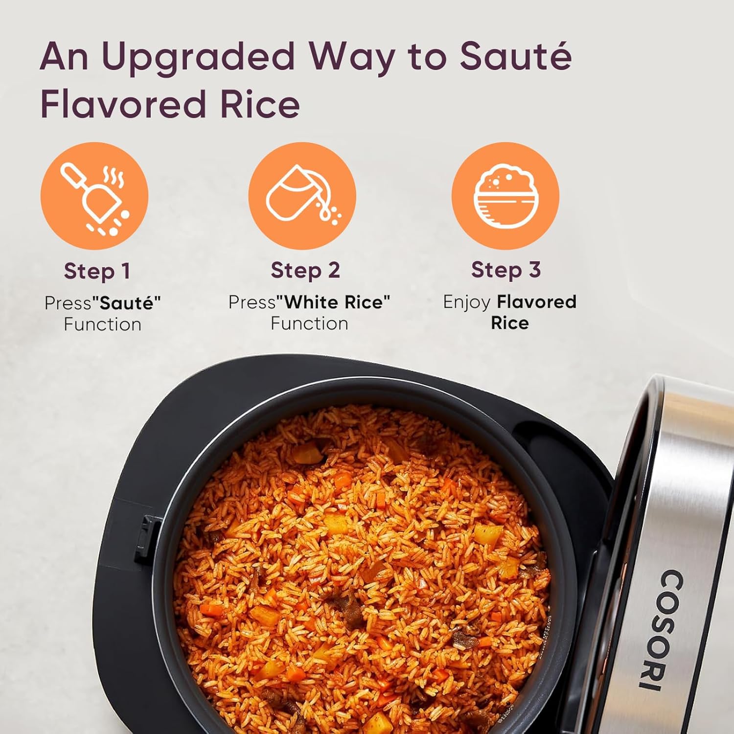 COSORI 10 Cup Fuzzy Logic Rice Cooker - Image 6