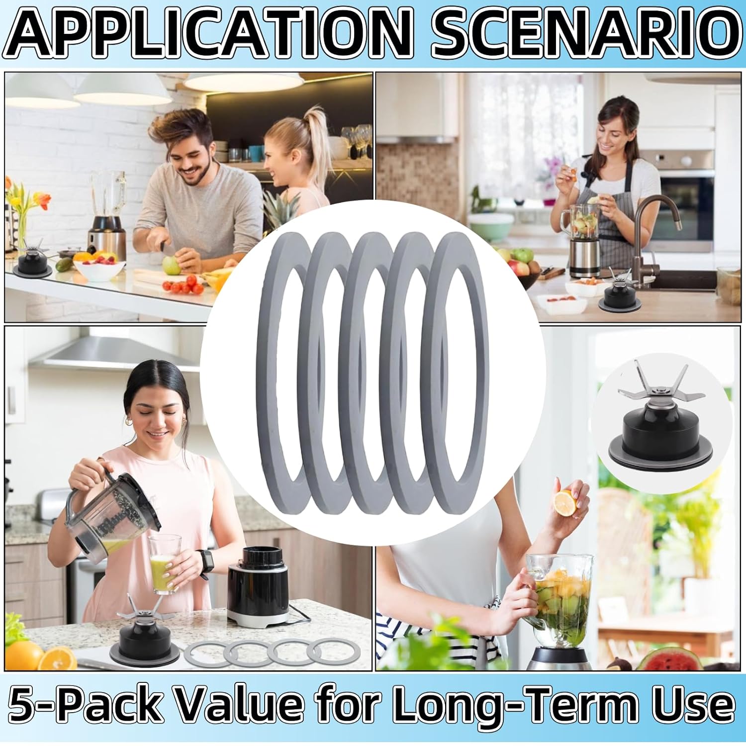 Blender O-Ring Gasket Seal Replacement Parts - Image 6