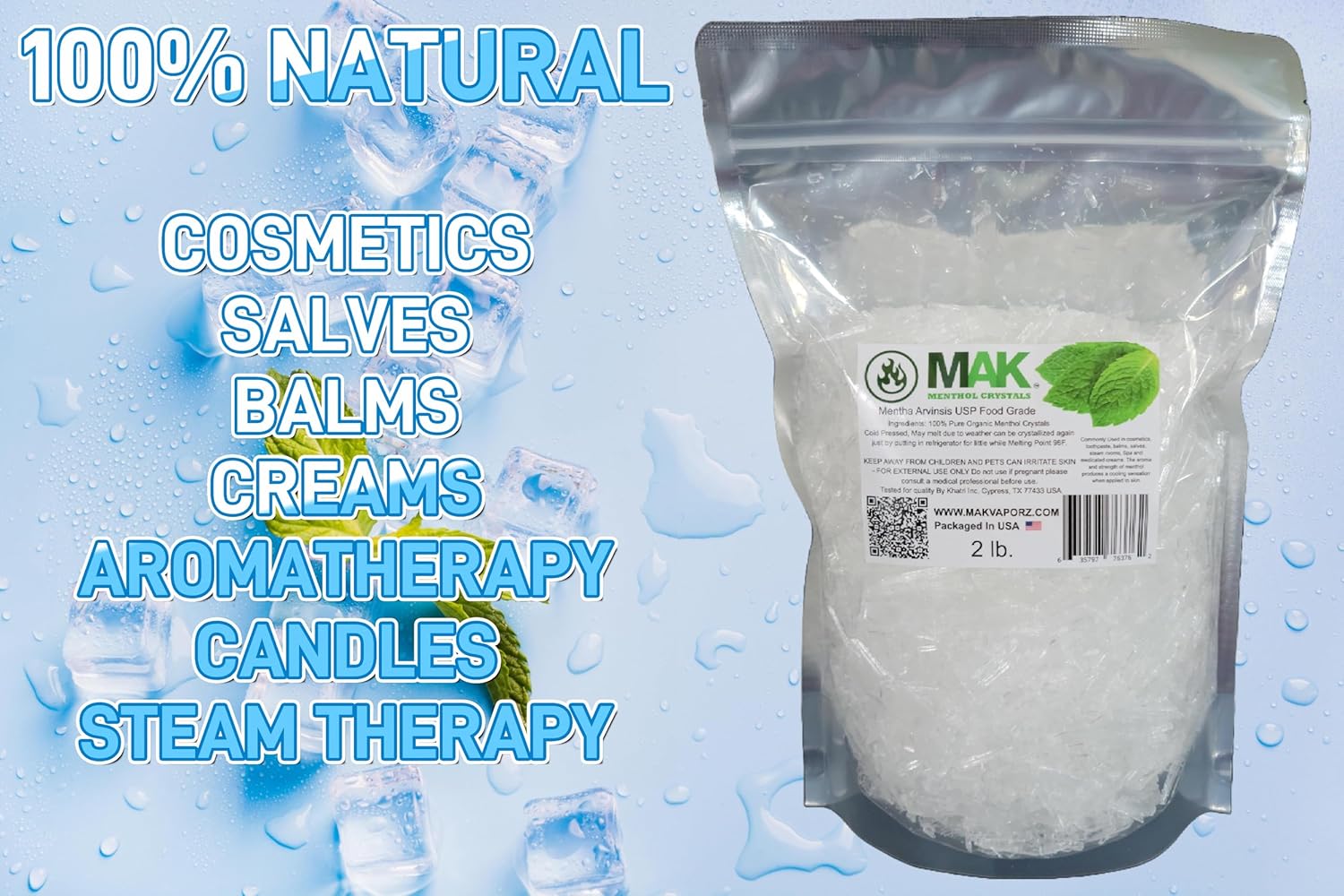 Menthol Crystals 2 LB - Pure Organic 100% Natural - Image 3