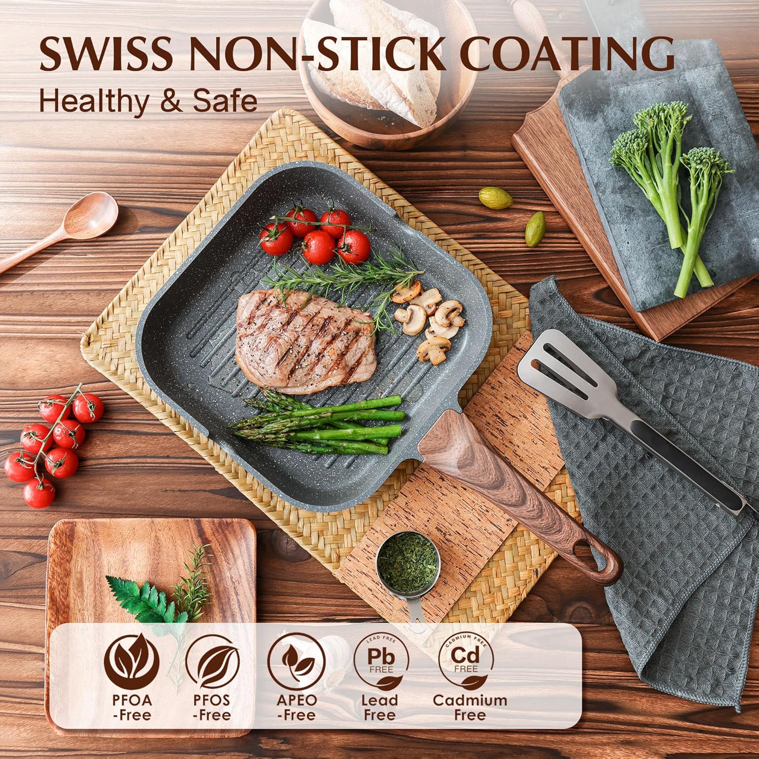 Nonstick Grill Pan for Stove Tops - Image 3