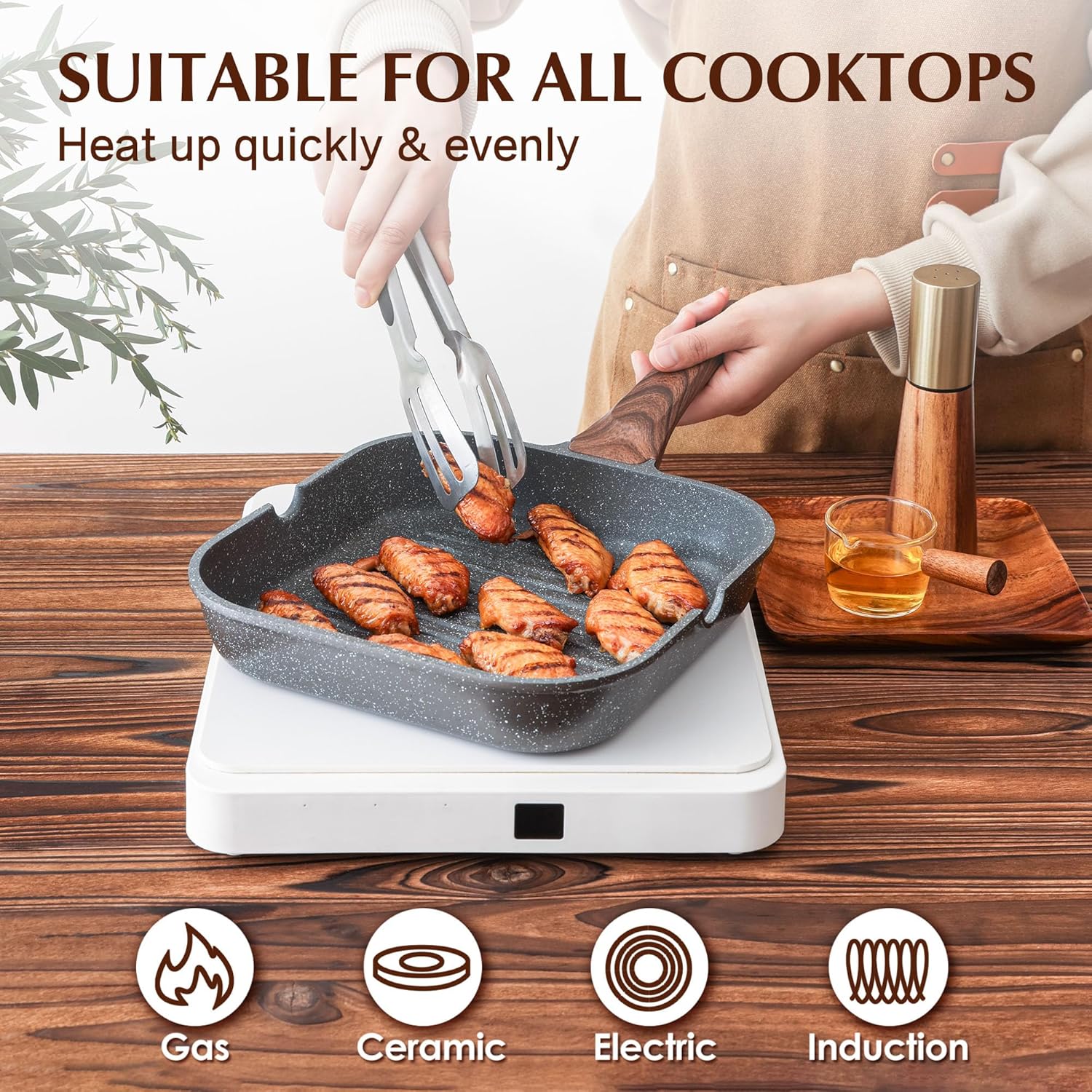 Nonstick Grill Pan for Stove Tops - Image 7