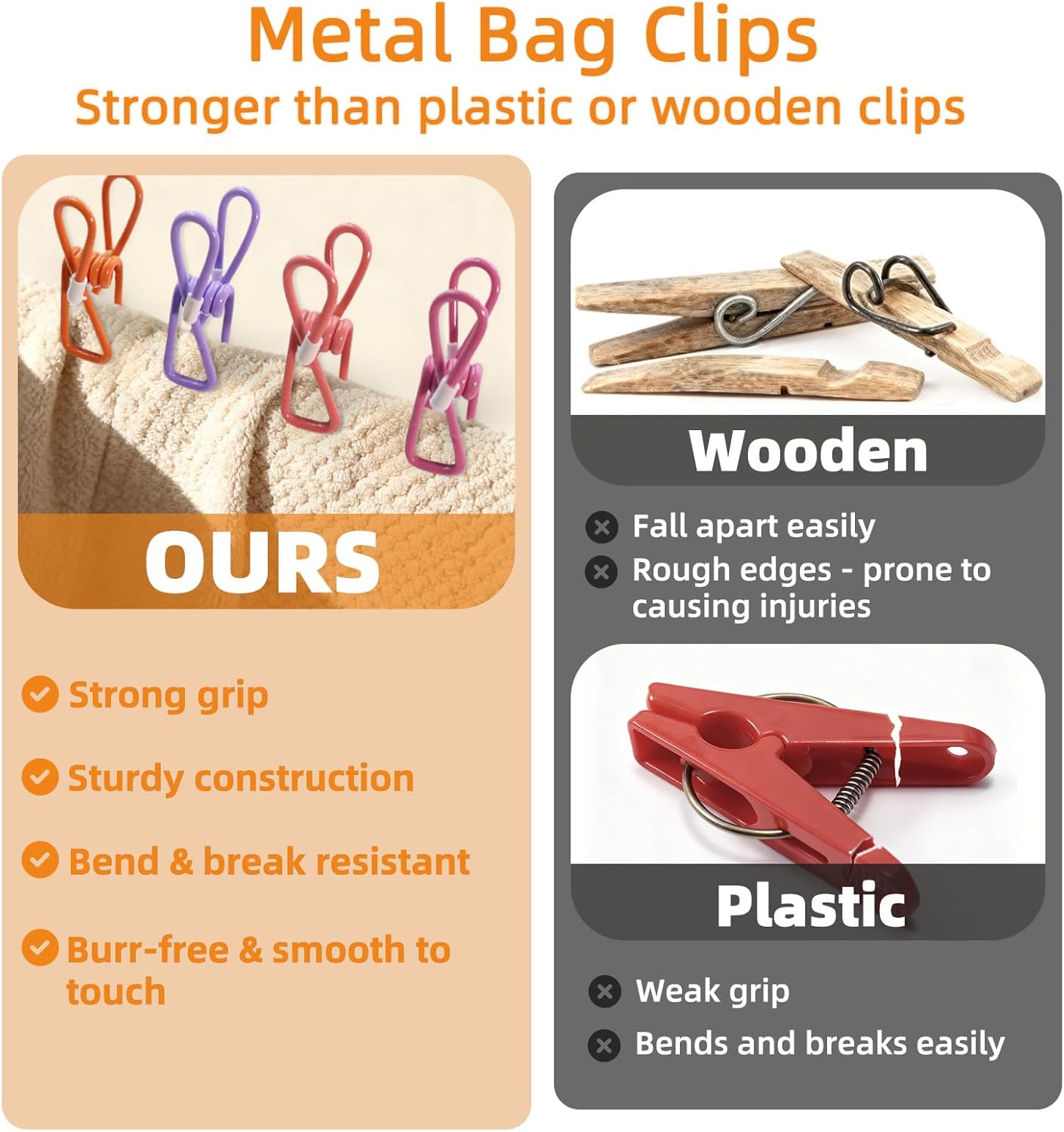 Colorful Metal Chip Bag Clips - Image 6