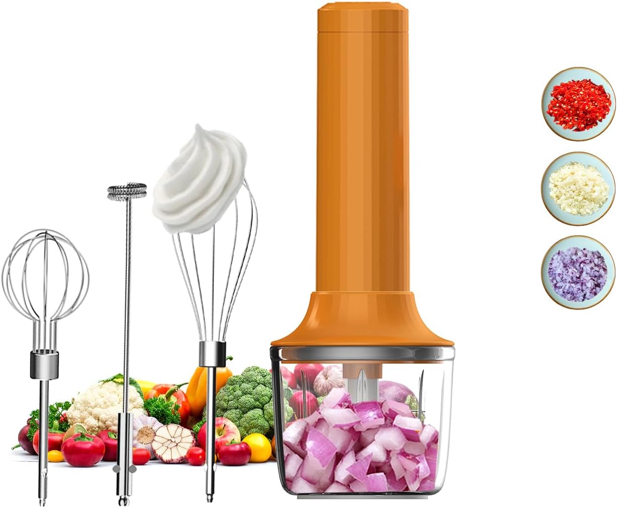 4-in-1 Electric Hand Mixer and Mini Food Processor - Image 2
