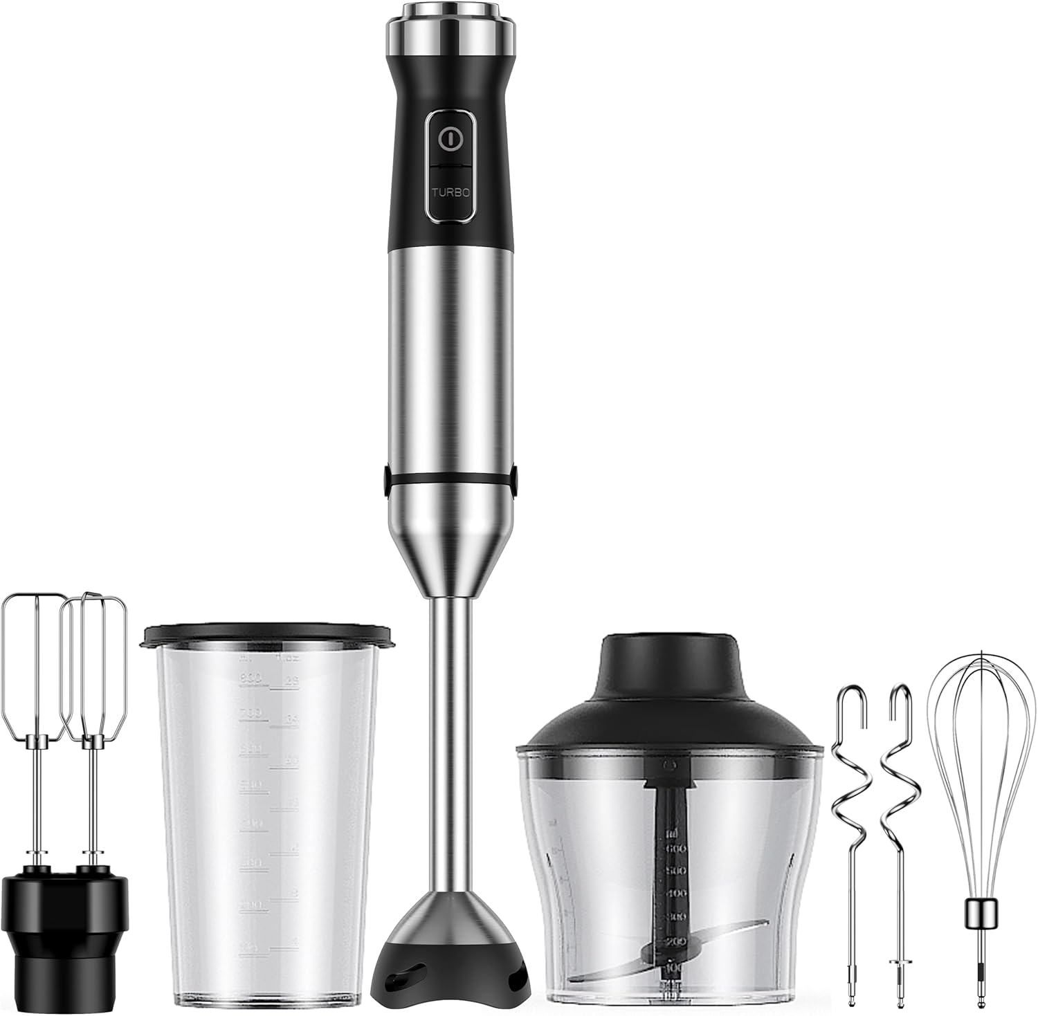 6-in-1 1000W Hand Blender with Multiple Attachments - Image 2