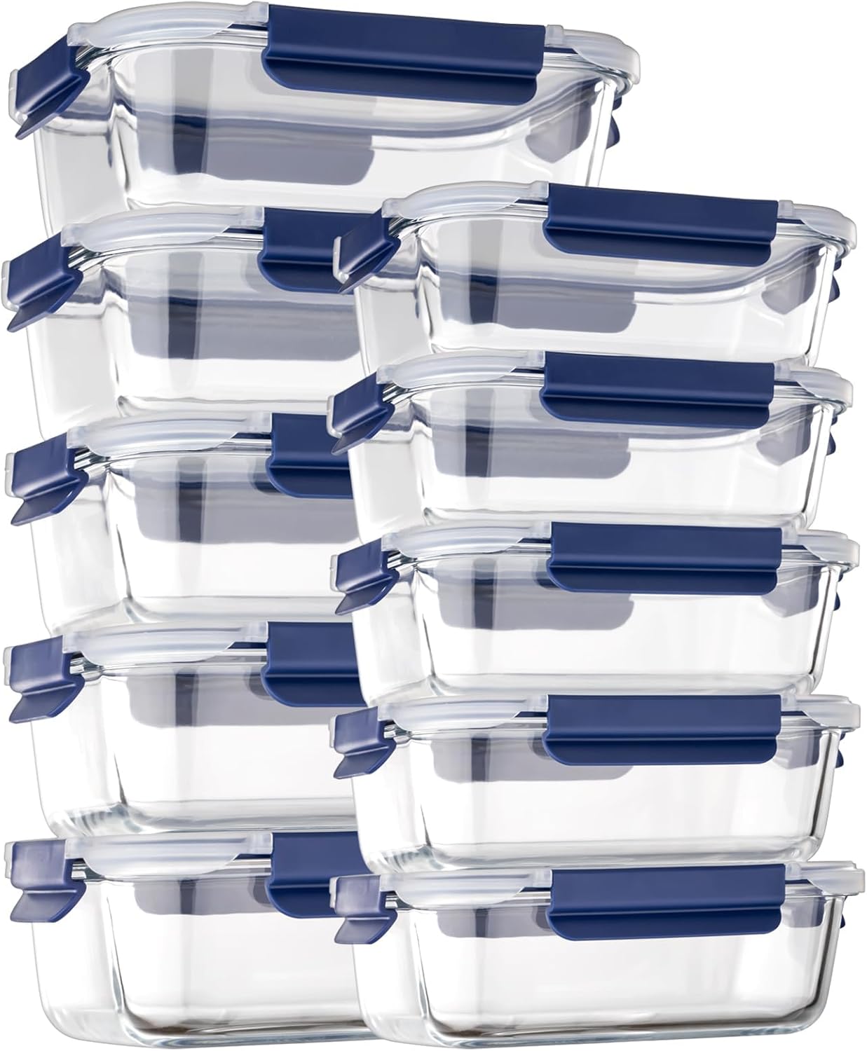 Airtight Glass Food Storage Containers with Lids - Image 2