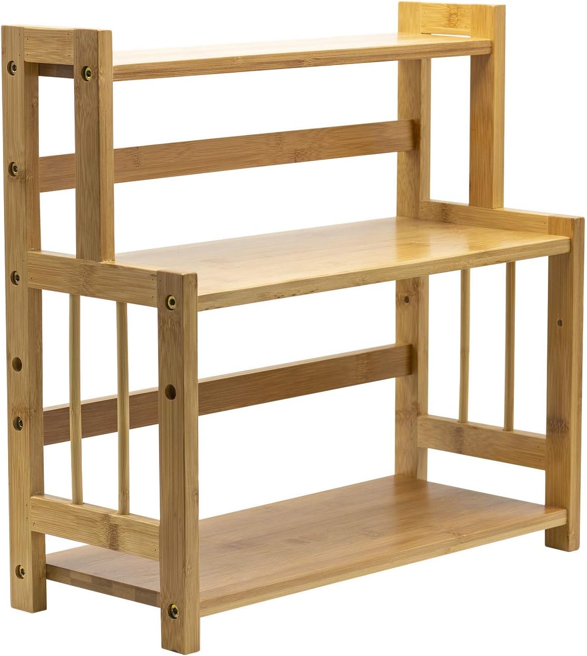 Bamboo Wooden Counter Storage Shelf Rack - Image 2