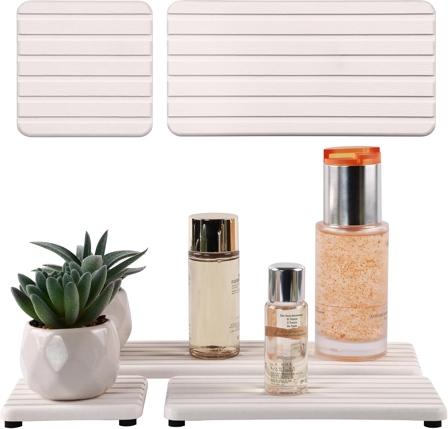 Bathroom Vanity Tray with Non-Slip Pads - Image 2