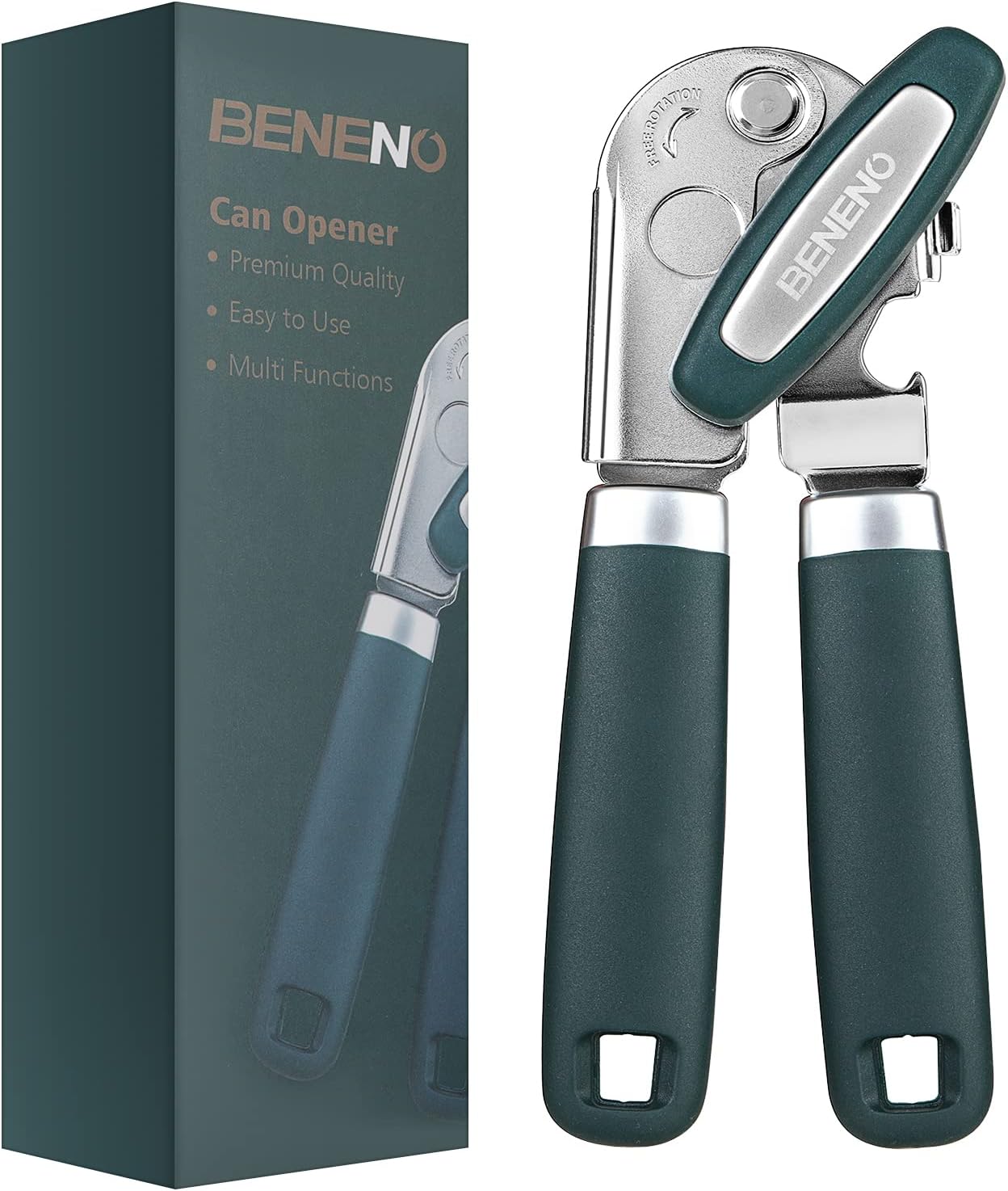 Beneno Heavy Duty Hand Can Opener Manual with Magnet - Image 2