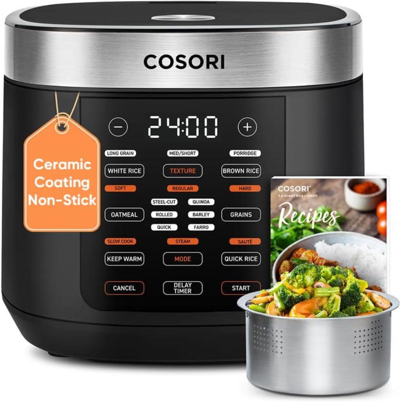 COSORI 10 Cup Fuzzy Logic Rice Cooker - Image 2
