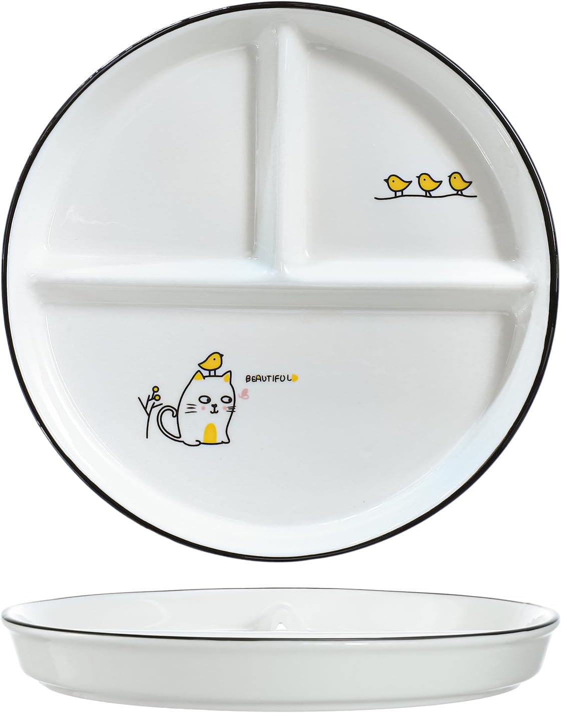 Ceramic Dinosaur Portion Control Plate - Image 2