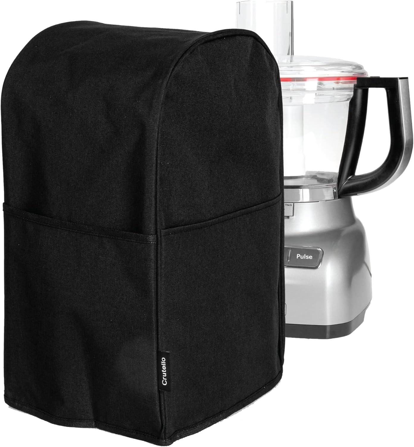 Crutello Food Processor Cover for 11-14 Cup Processors with Storage Pockets - Image 2