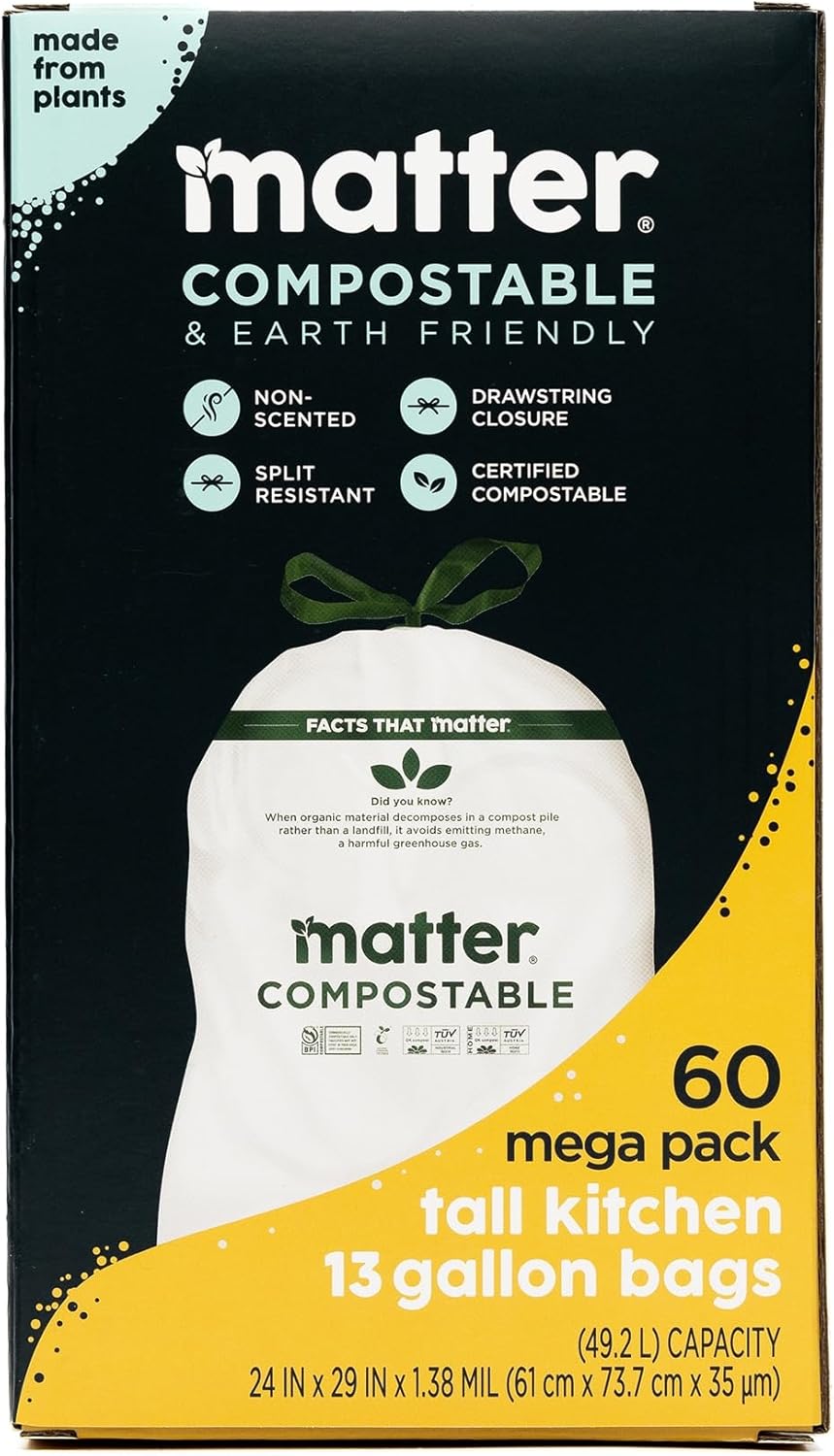 Matter Compostable Tall Kitchen Trash Bags - Image 2