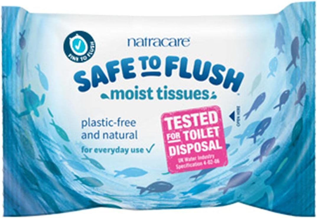 Natracare Flushable Moist Wipes with Aloe Vera & Witch Hazel - Image 2