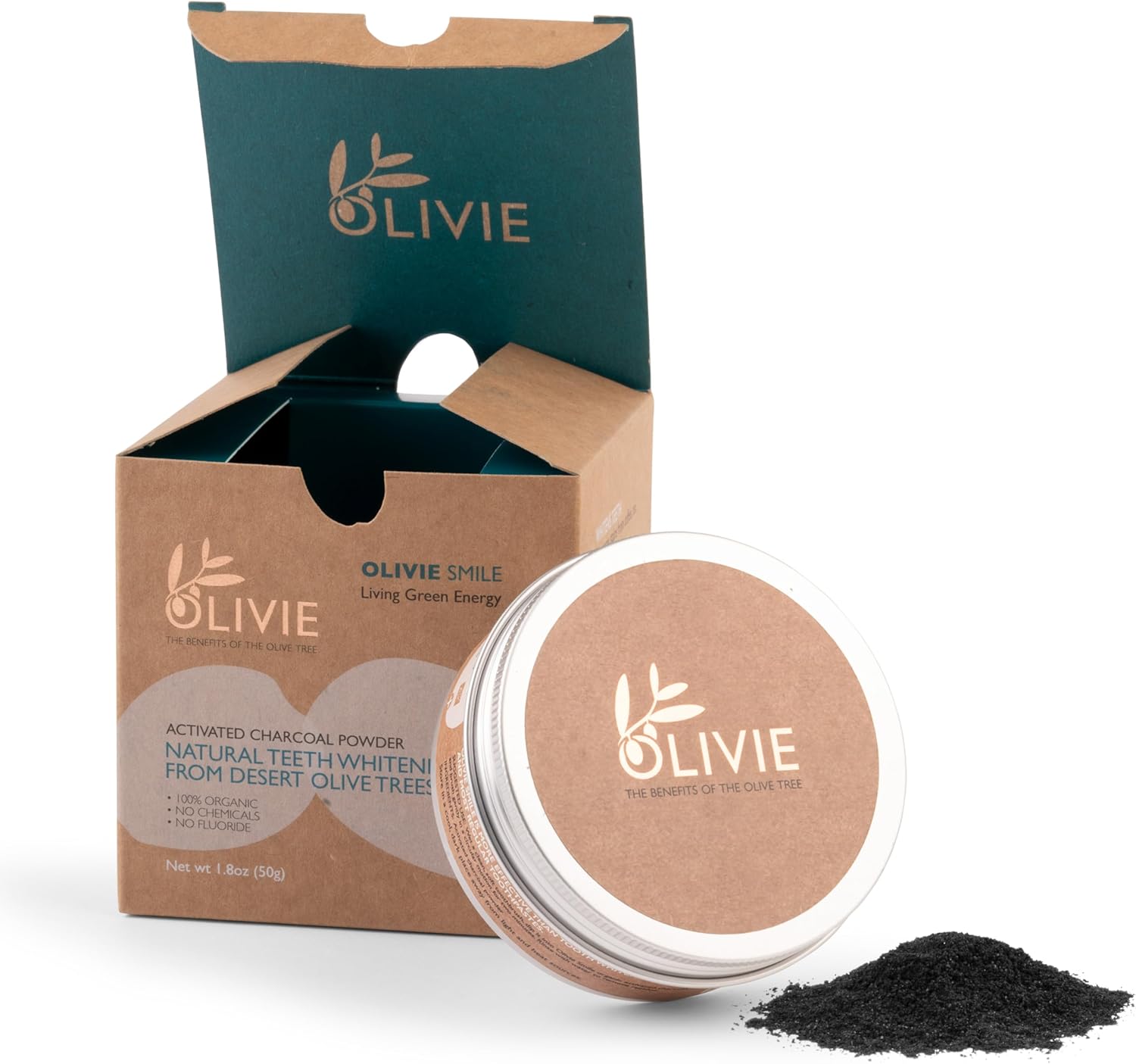 Organic Activated Charcoal Powder for Natural Teeth Whitening - Image 2