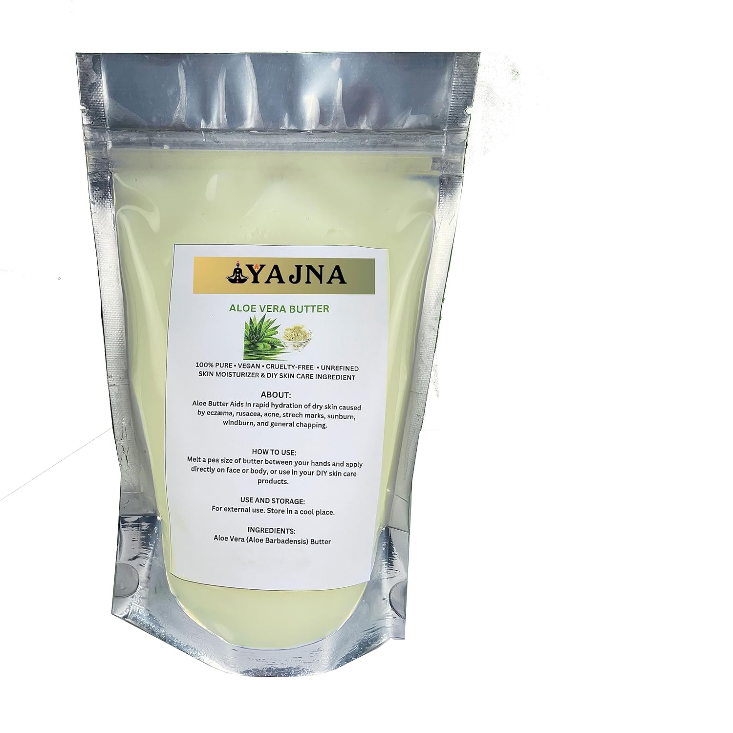 Organic Raw Aloe Vera Butter 100% Pure,Natural & Unrefined Skin Moisturizer - Image 2