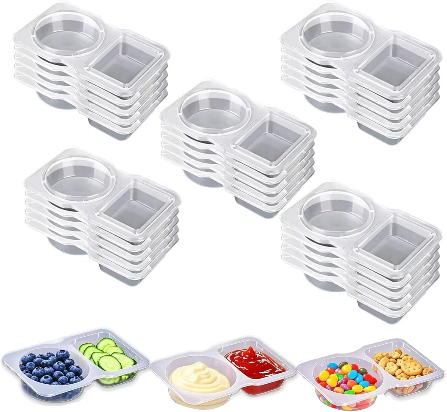 Reusable Snack Containers with Lids - Image 2