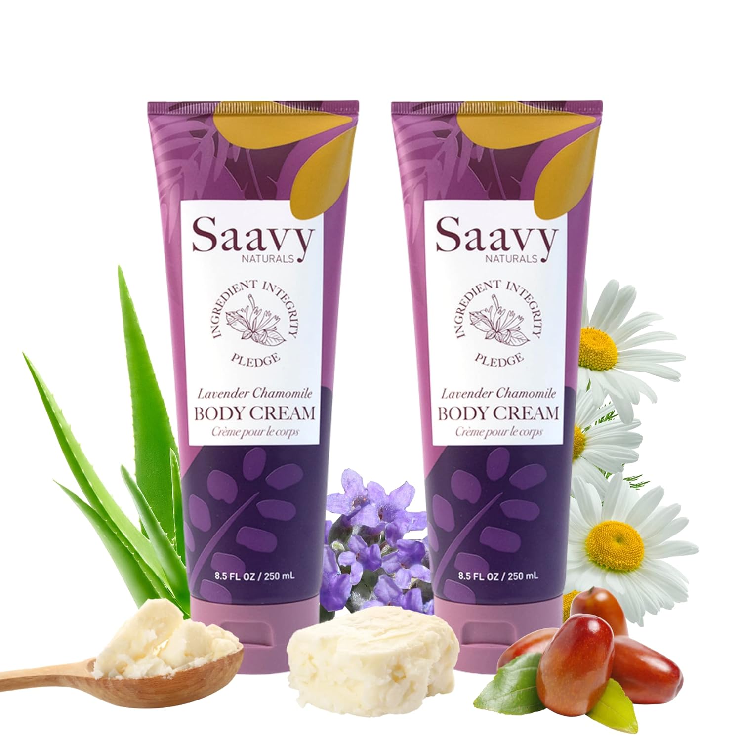 Saavy Naturals Lavender Chamomile Body Cream - Image 2