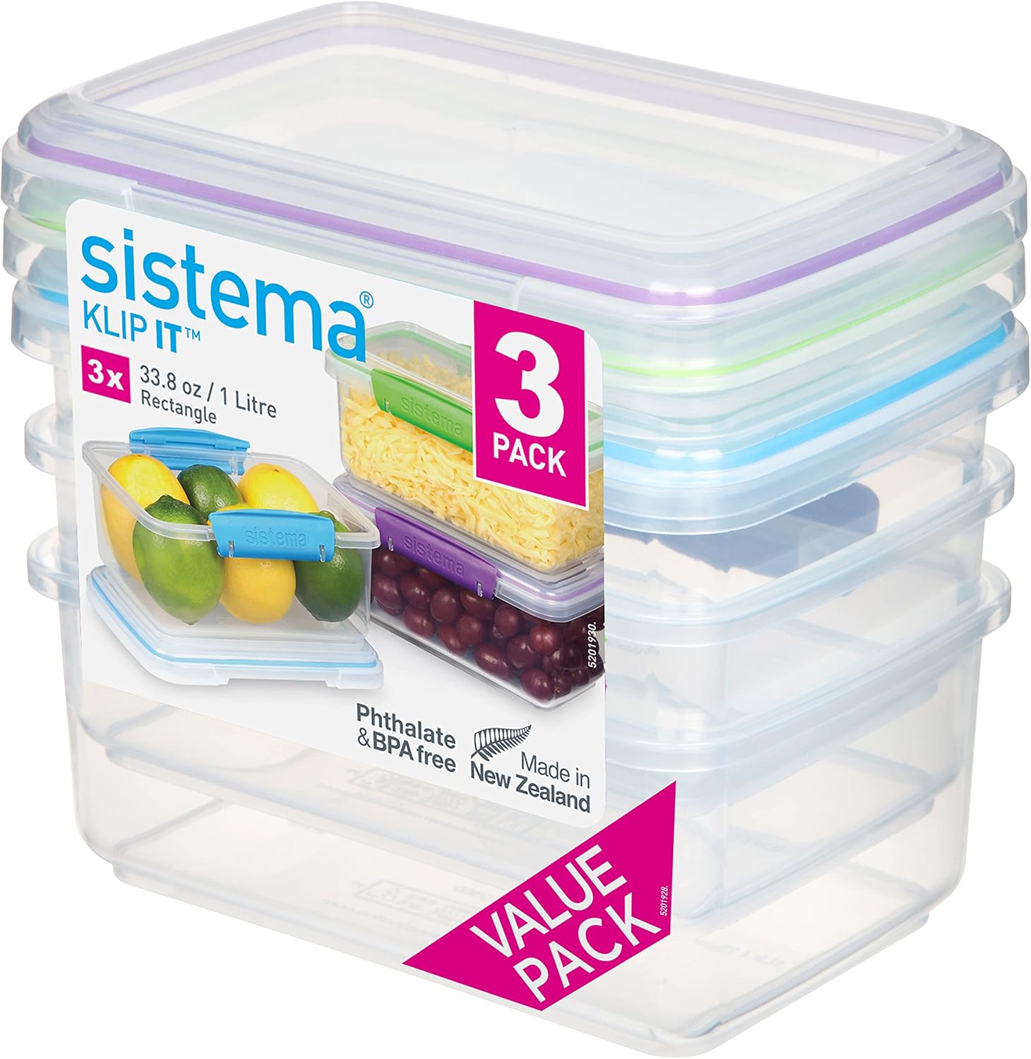 Sistema 1L Polypropylene Food Storage Containers - Image 2