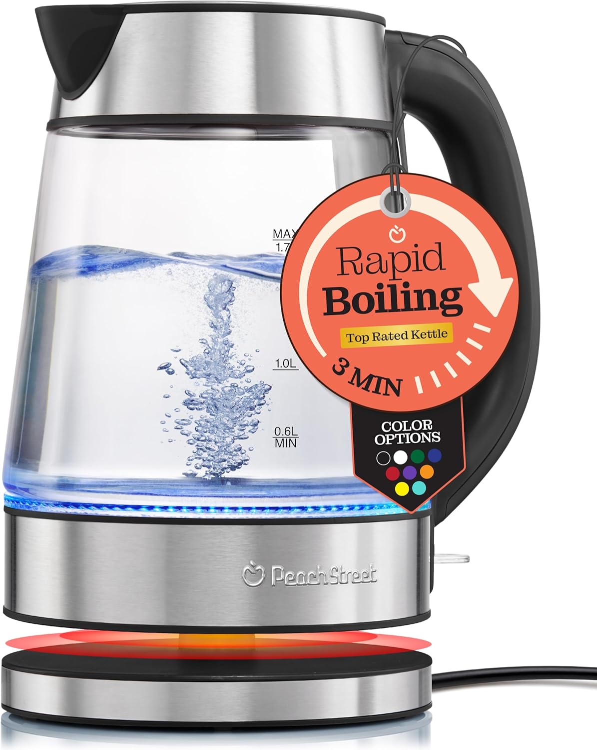 Speed-Boil Electric Kettle For Coffee & Tea - Image 2