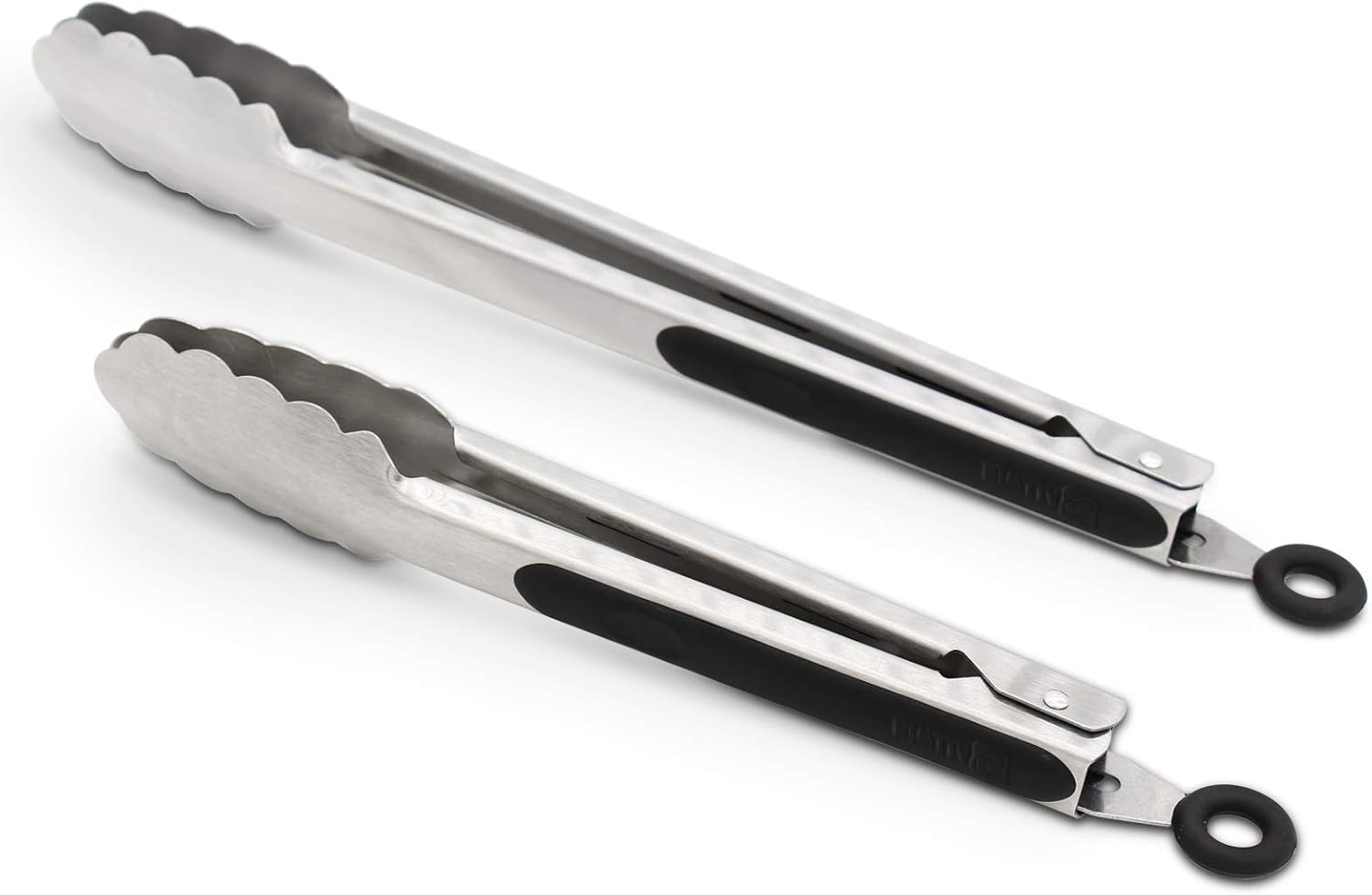 Stainless Steel Kitchen Tongs Set - Image 2
