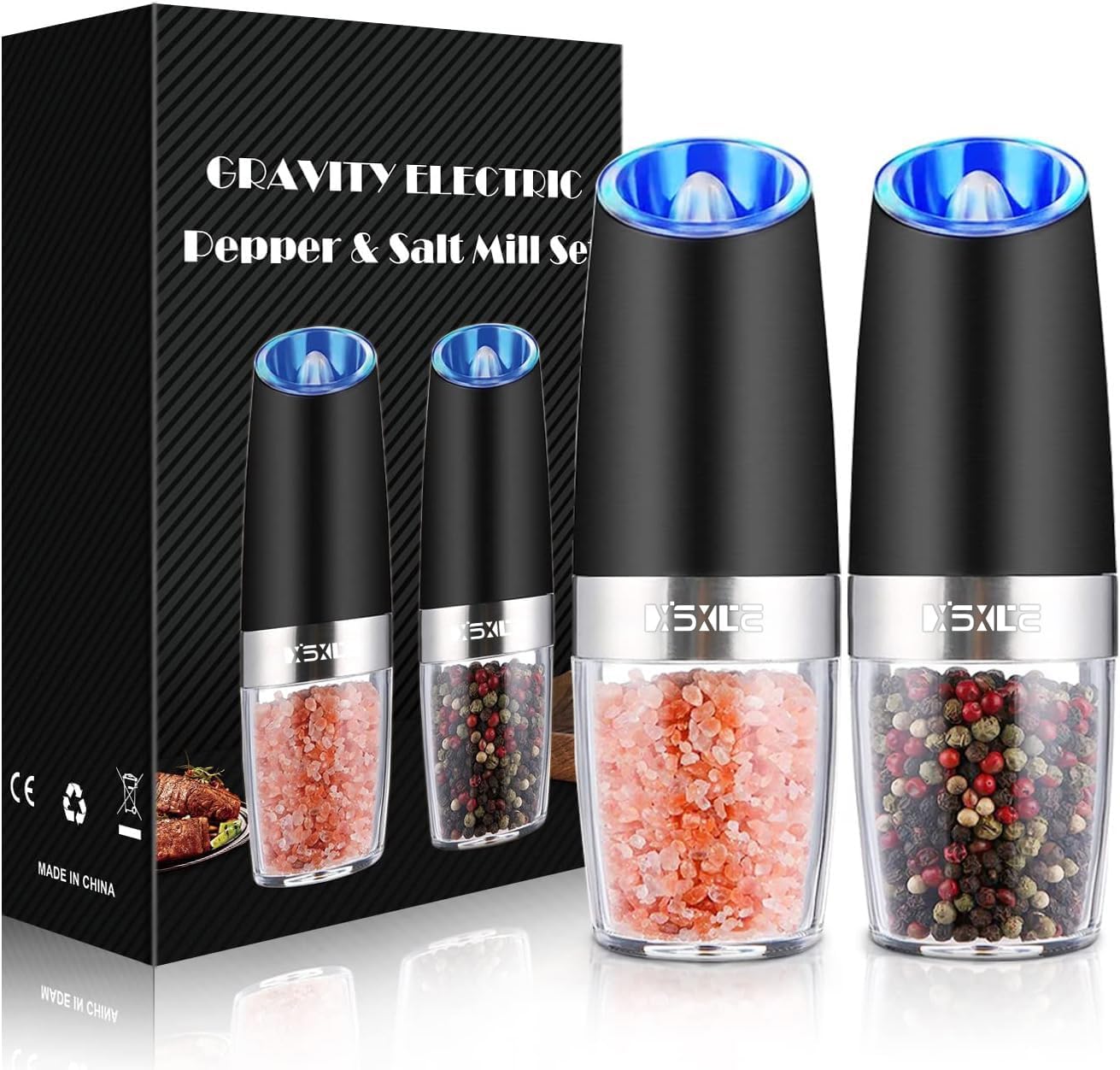 XinXu Automatic Electric Pepper and Salt Grinder Set - Image 2