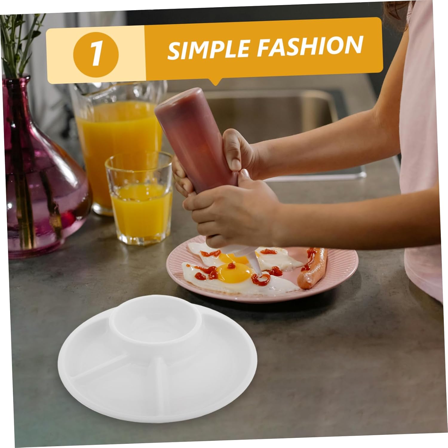 Portion Control Divided Plate - Image 7