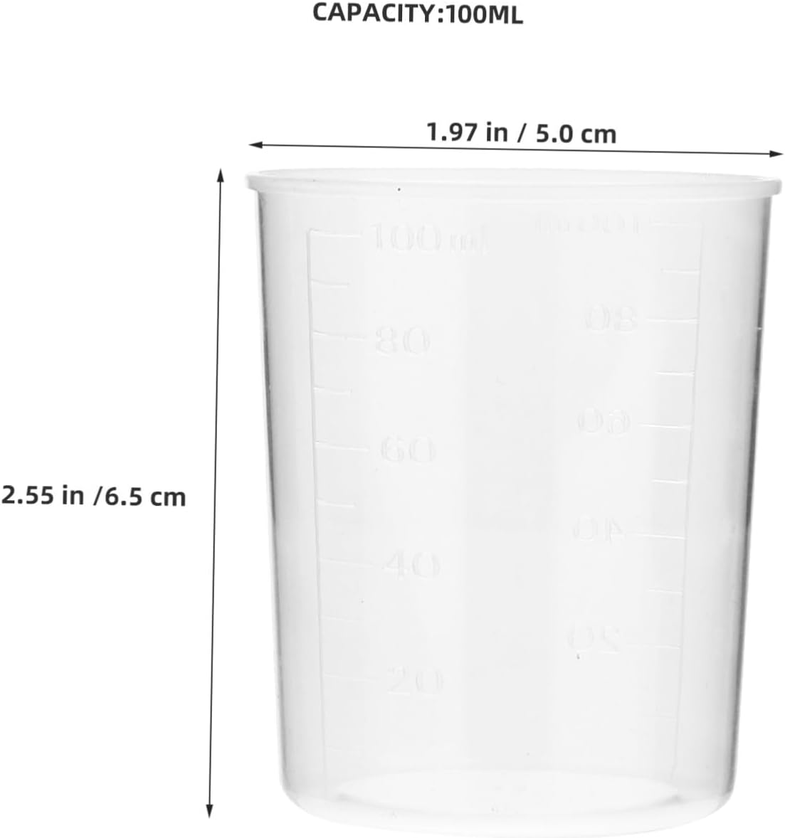 Clear Plastic Measuring Cups - Image 8