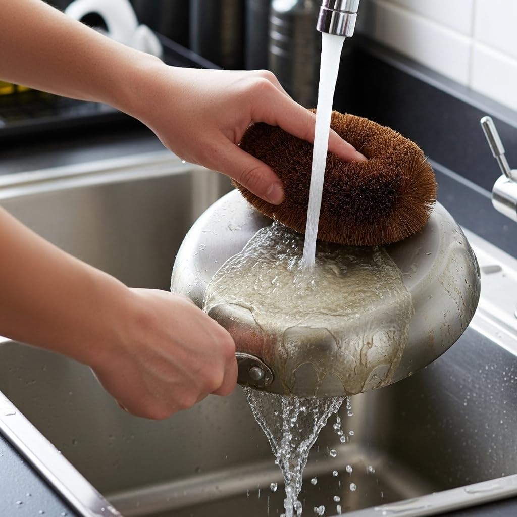 100% Natural Coconut Coir Fiber Tawashi Brush - Image 10