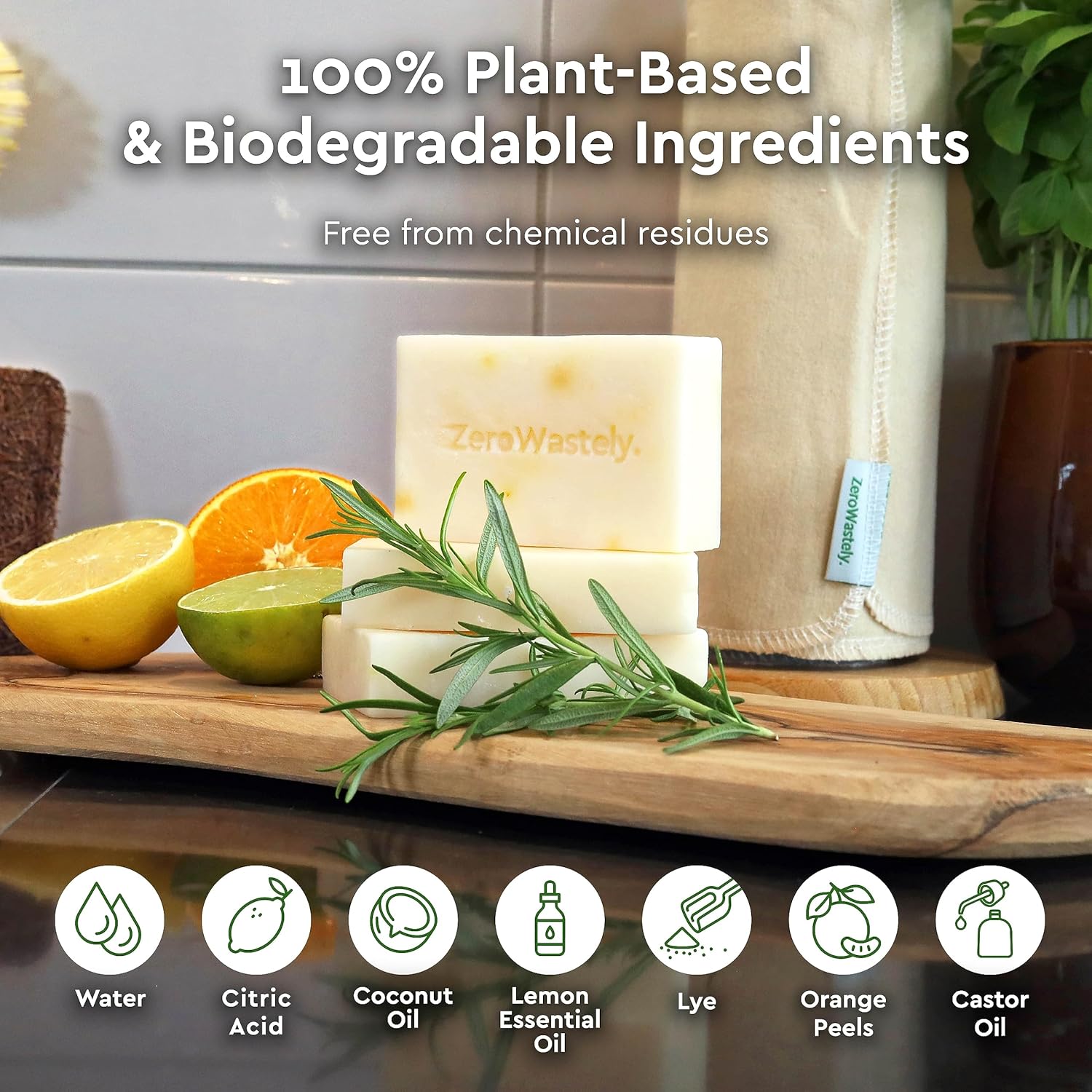 ZeroWastely Natural Dish Soap Bar - Image 7