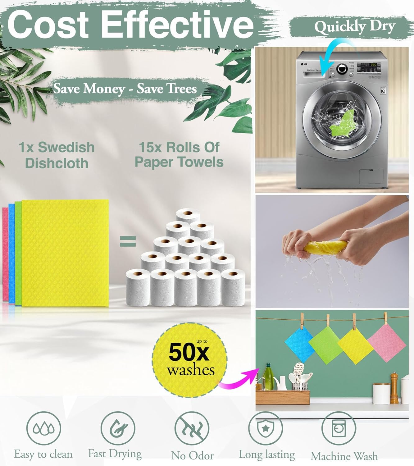 Swedish Dishcloths for Kitchen Cleaning - Image 6