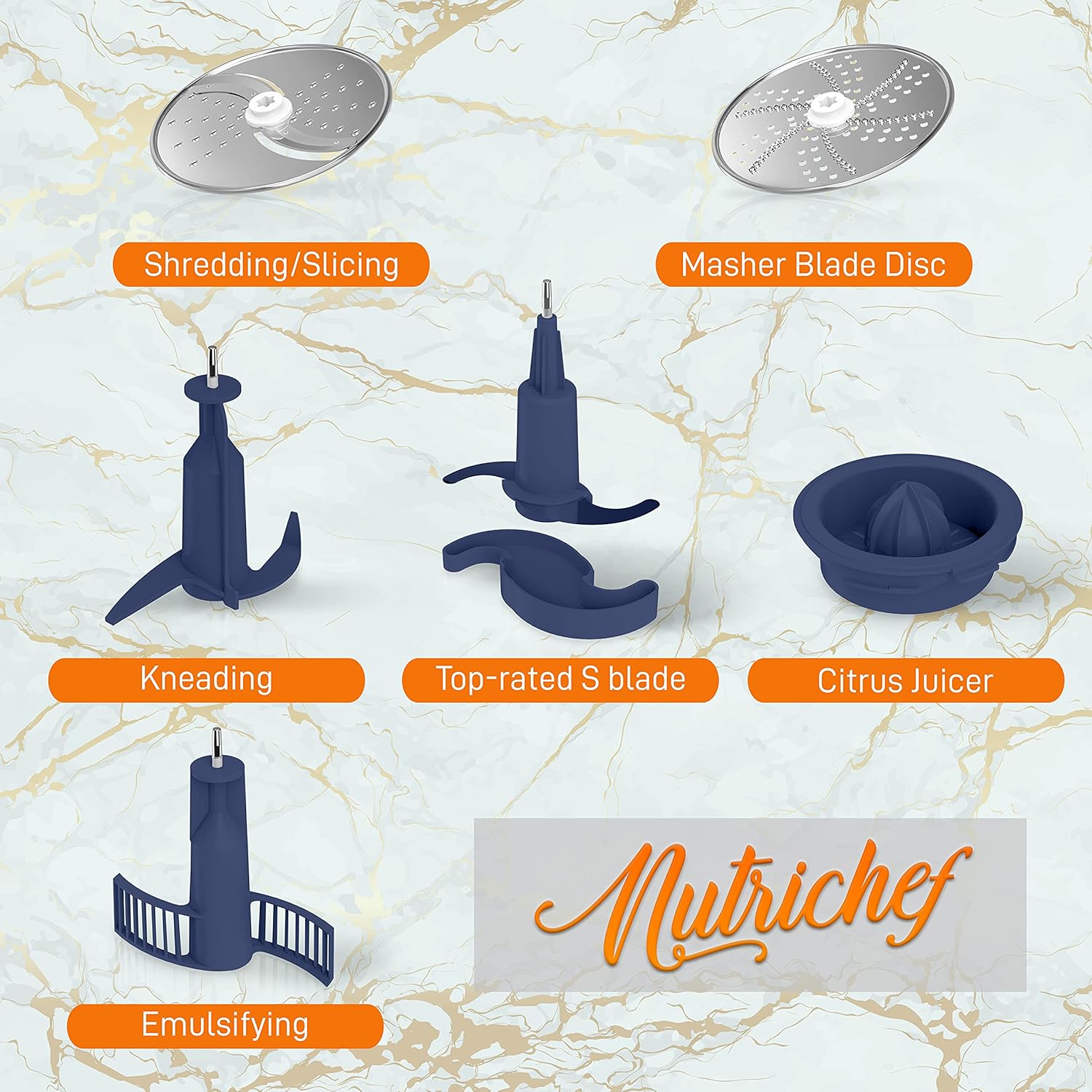 NutriChef 12 Cup Food Processor - Image 3