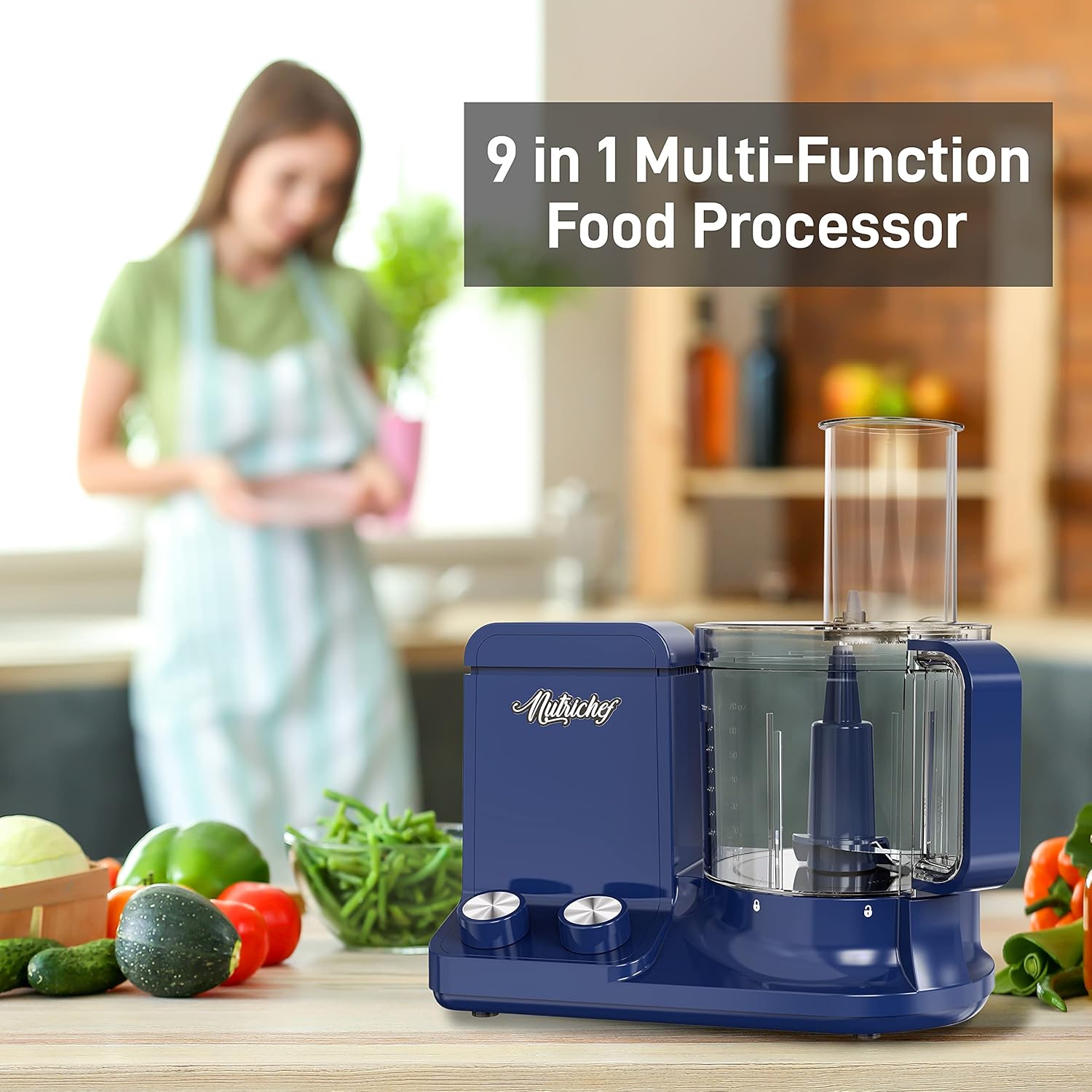 NutriChef 12 Cup Food Processor - Image 7