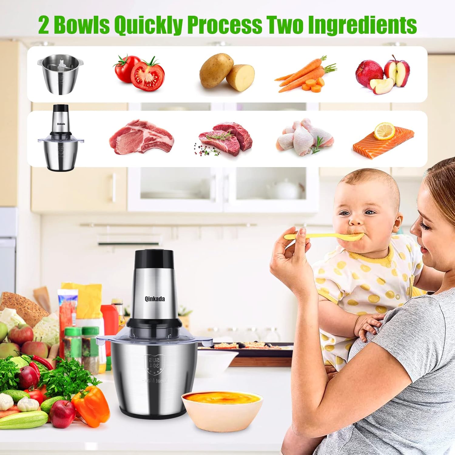 Powerful Electric Meat Grinder & Food Processor - Image 4