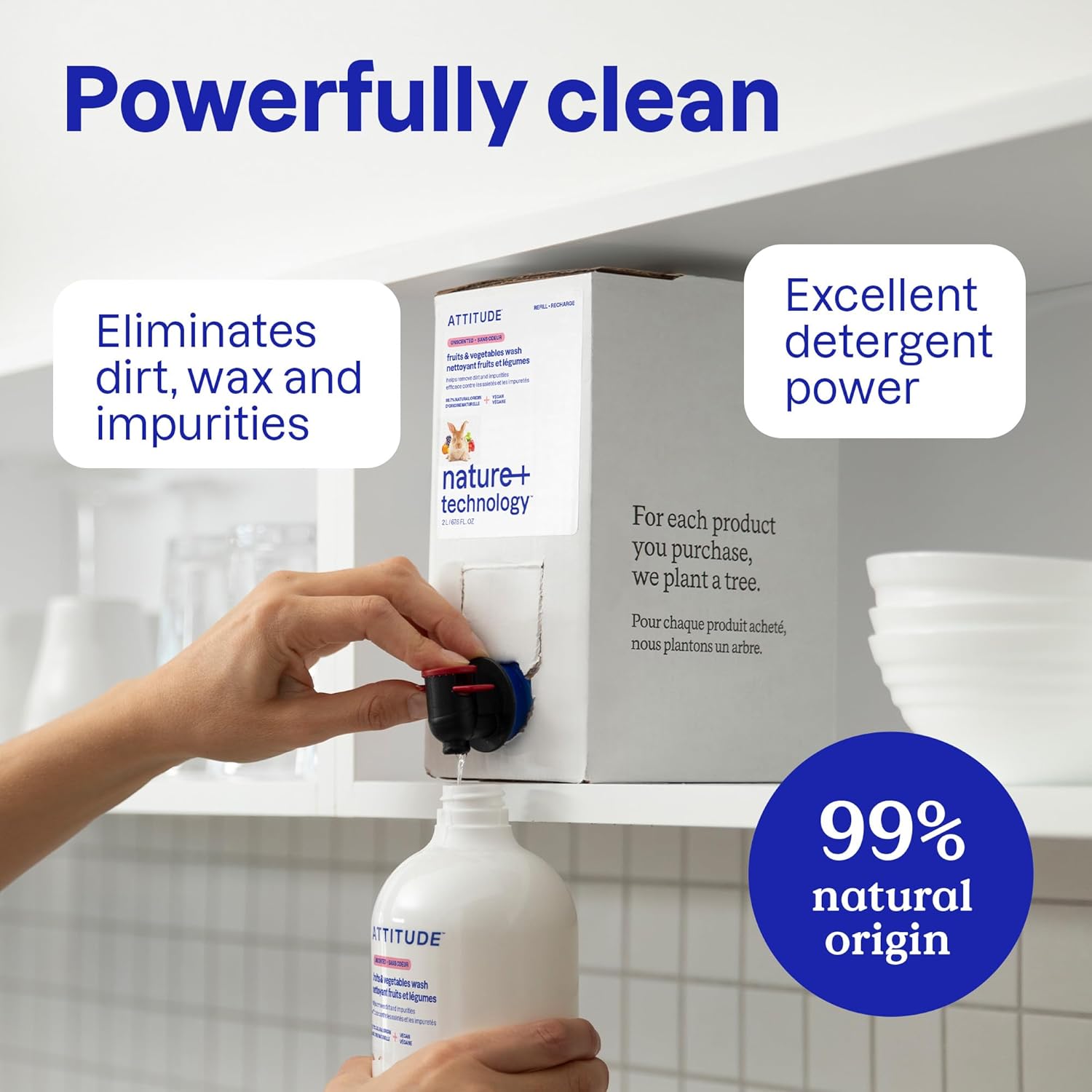 ATTITUDE Fruit & Vegetable Wash Refill - Image 4