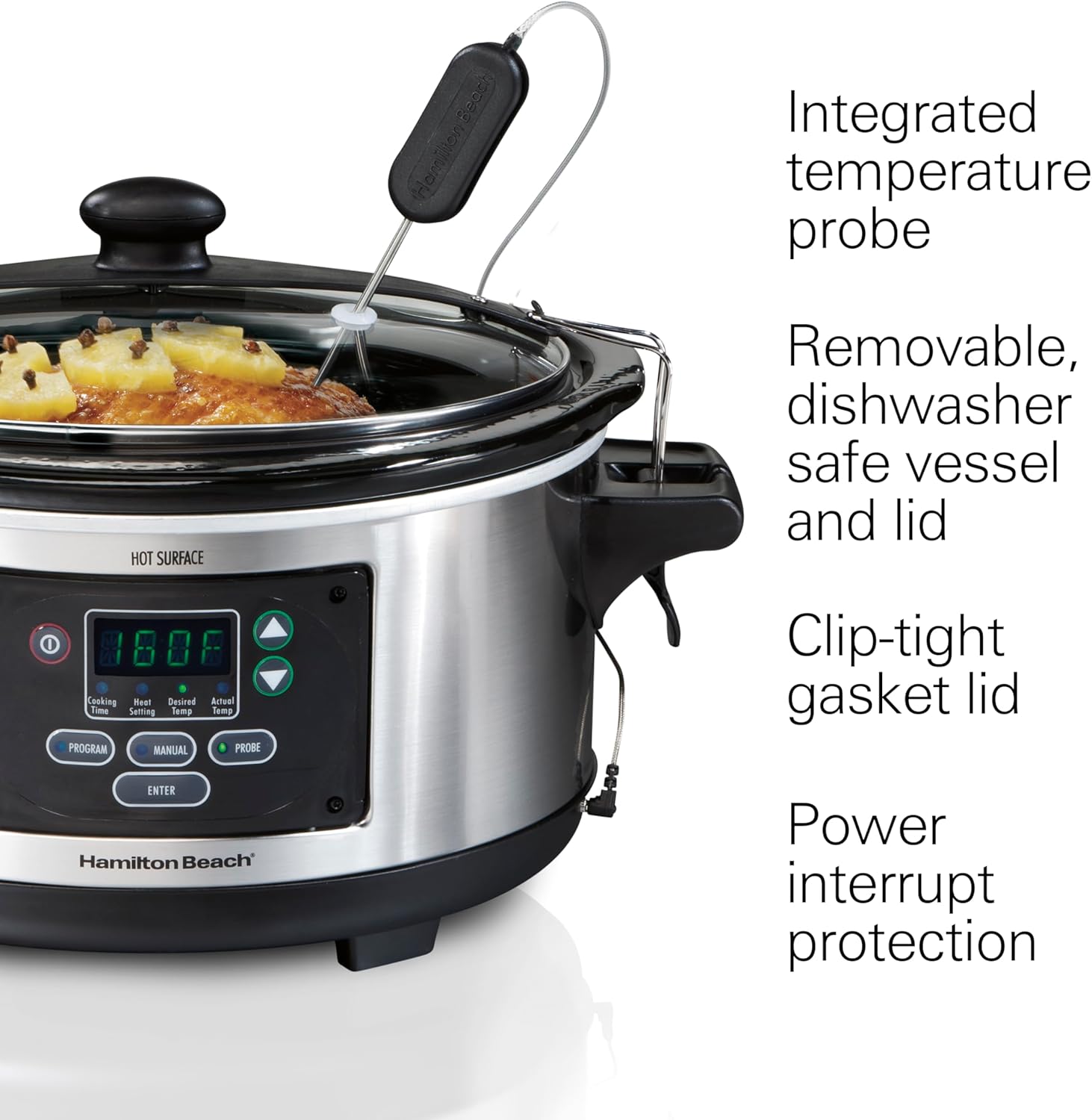 Hamilton Beach 6 Quart Digital Programmable Slow Cooker - Image 4