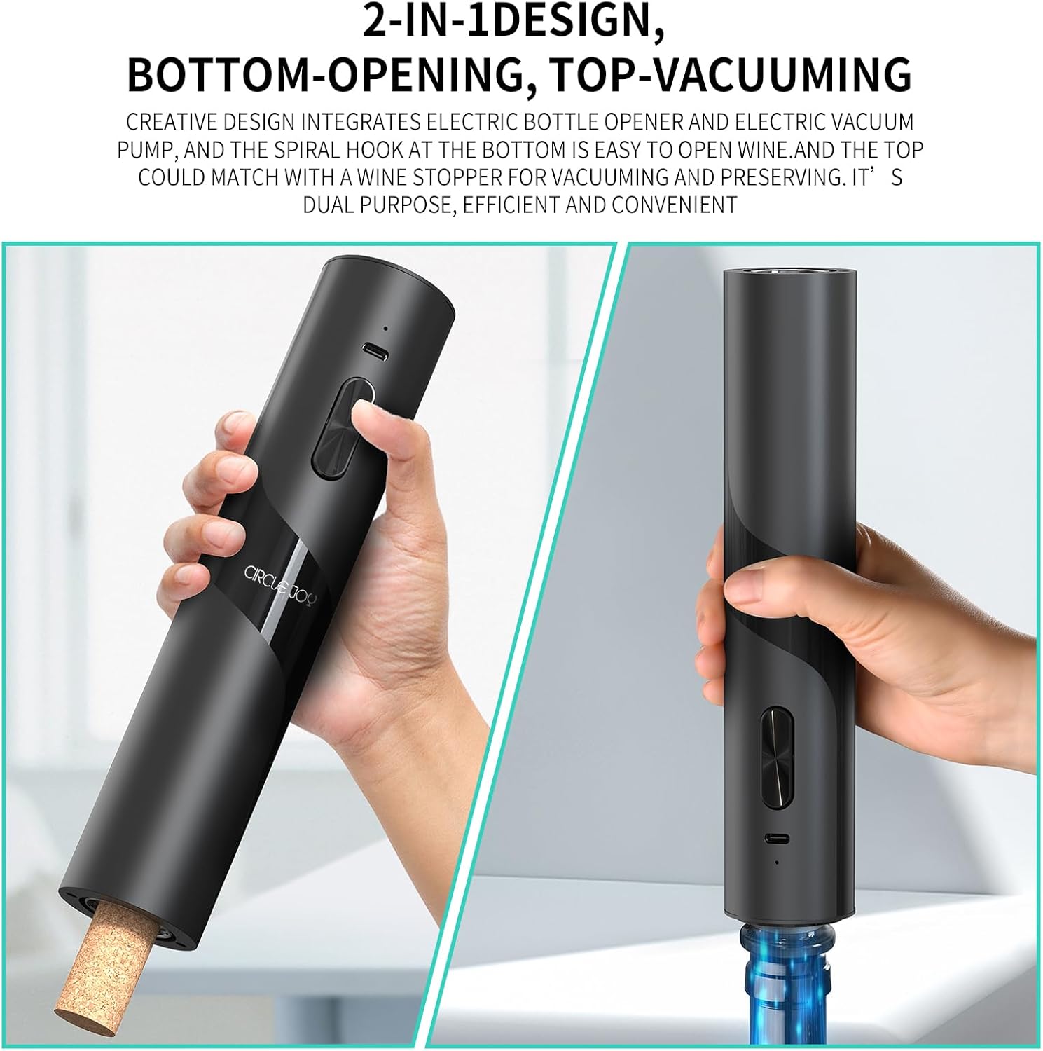 CIRCLE JOY Electric Wine Bottle Opener Set - Image 5