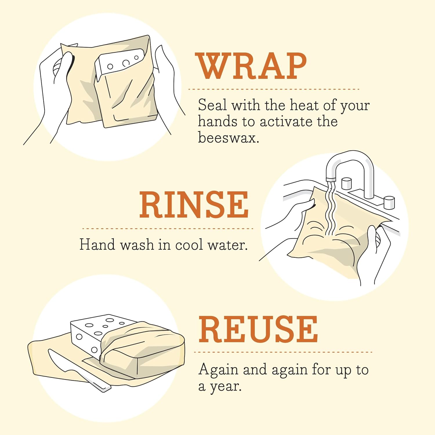 Vegan Beeswax Wraps for Food Storage - Image 7