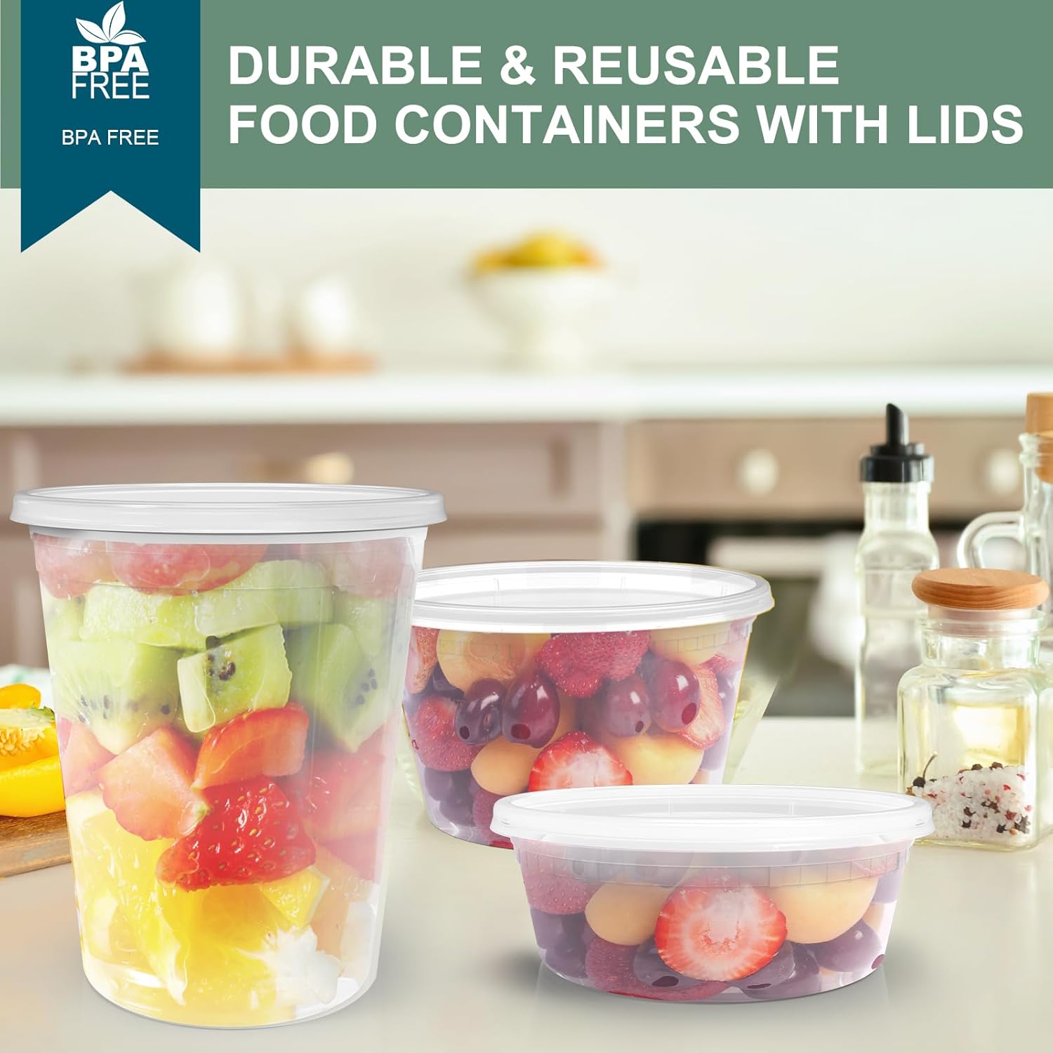 Deli Containers with Lids 48 Sets Food Storage Containers for Restaurant and Home Use - Image 5