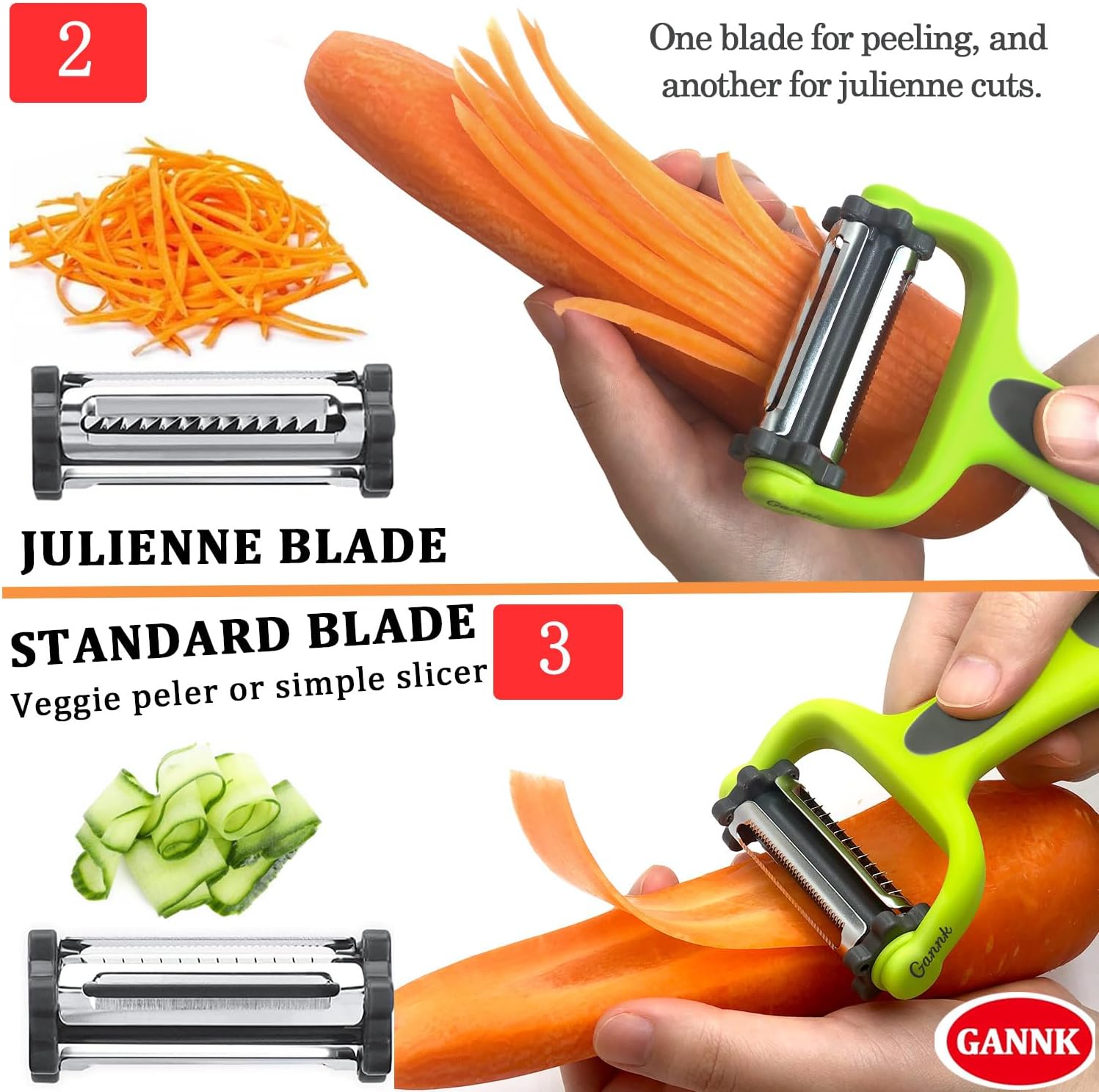 GANNK 3-in-1 Vegetable Peeler - Image 4