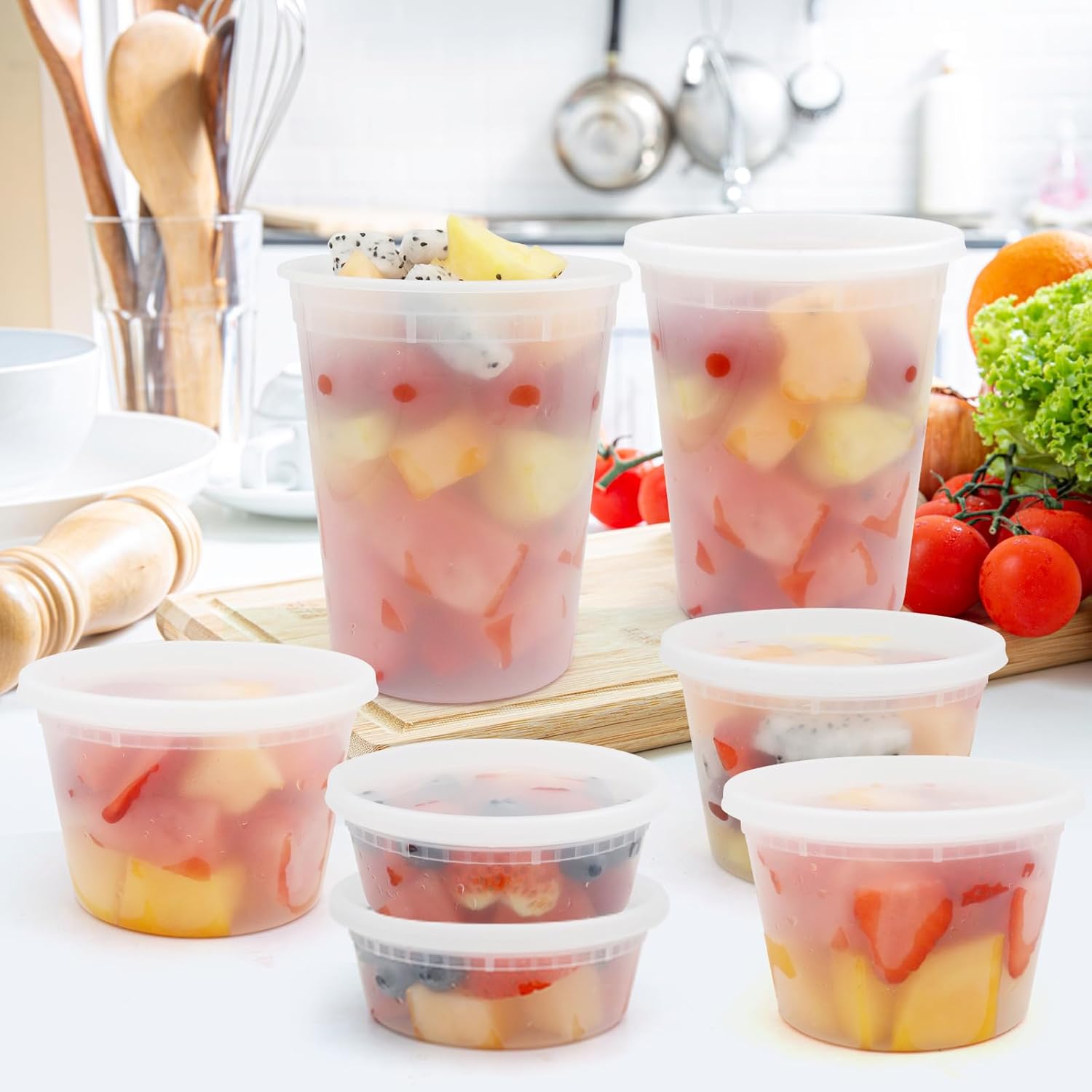WGCD Deli Containers with Lids 48 Sets - Image 3