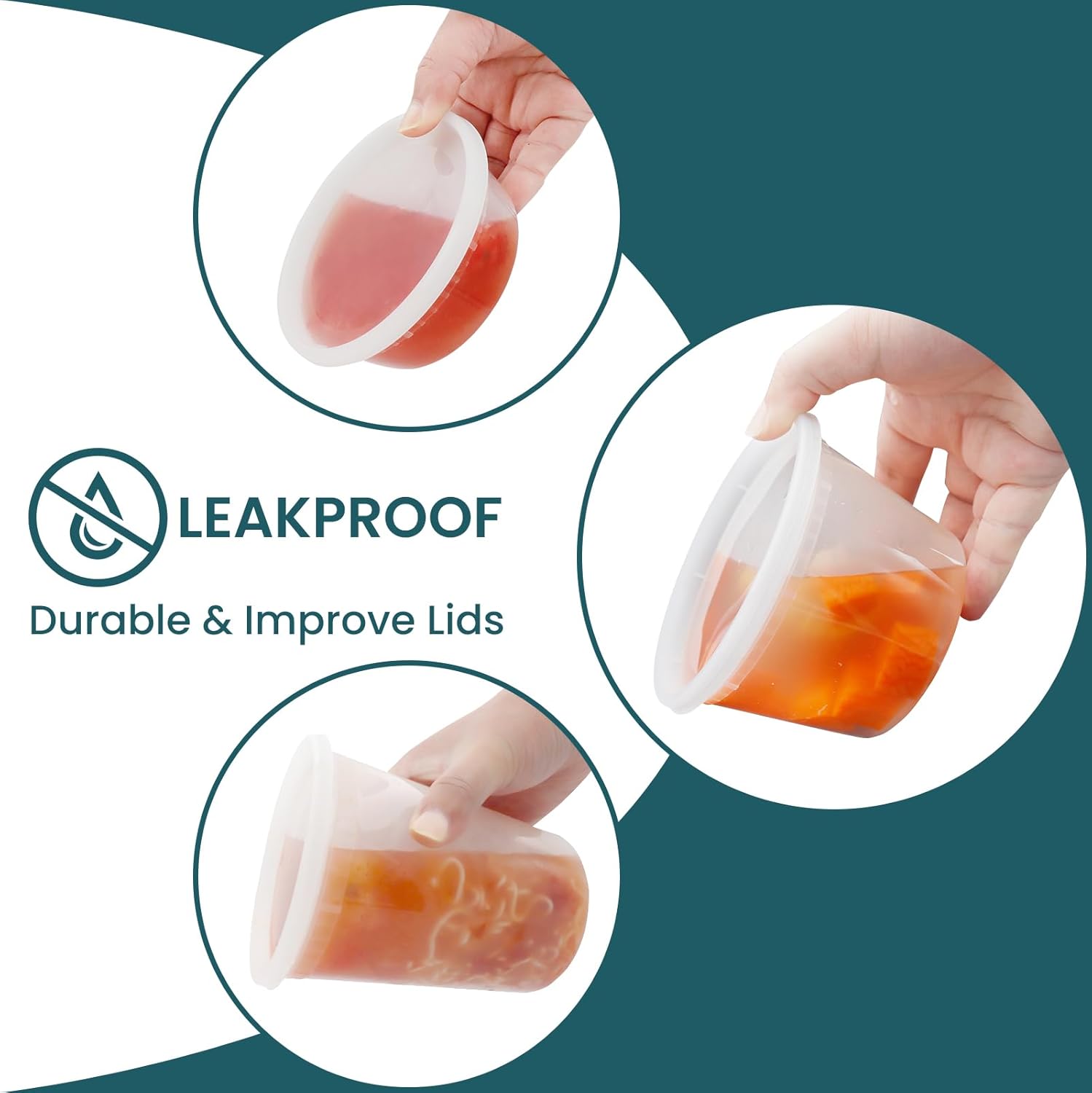 WGCD Deli Containers with Lids 48 Sets - Image 4