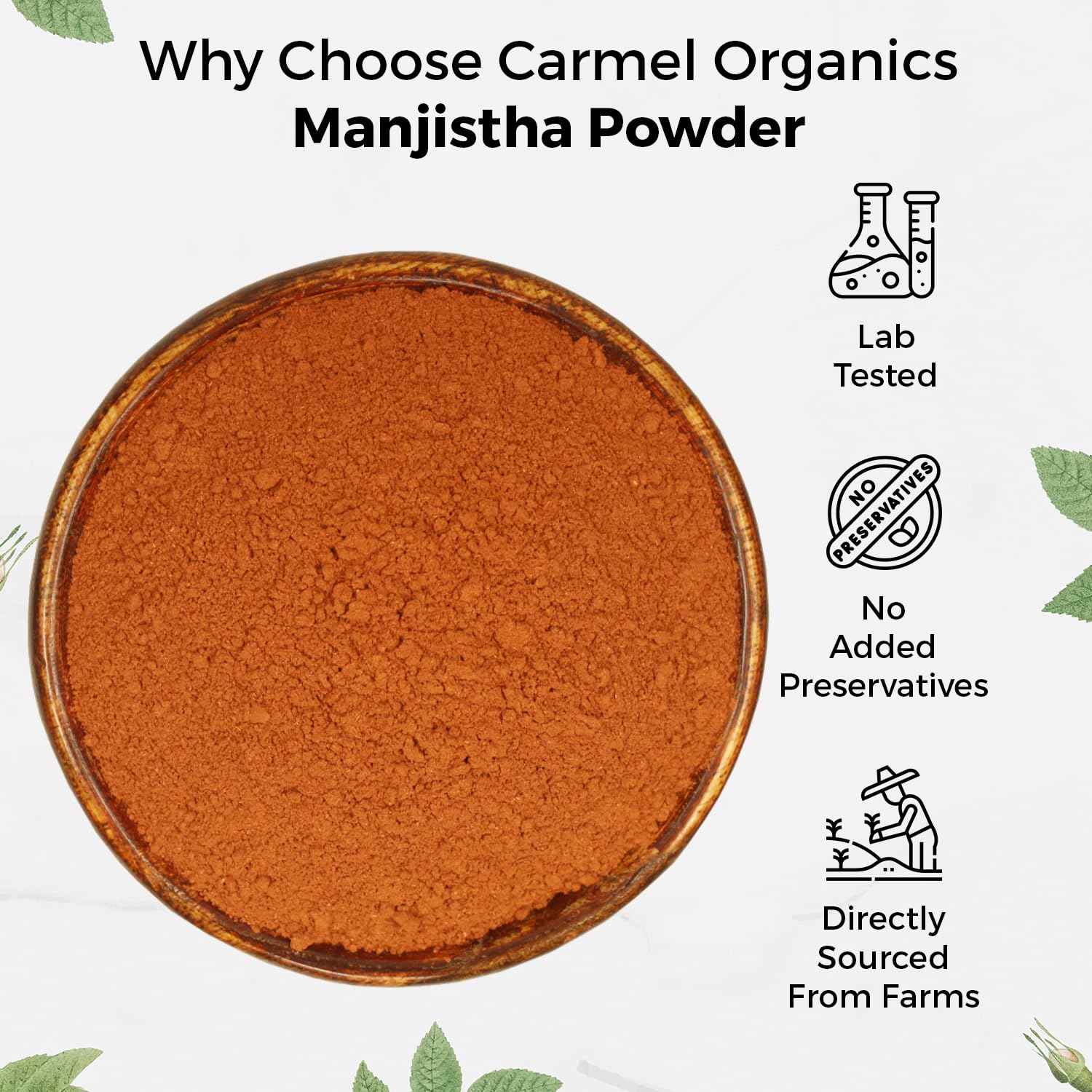 CARMEL ORGANICS Manjistha Root Powder - Image 6