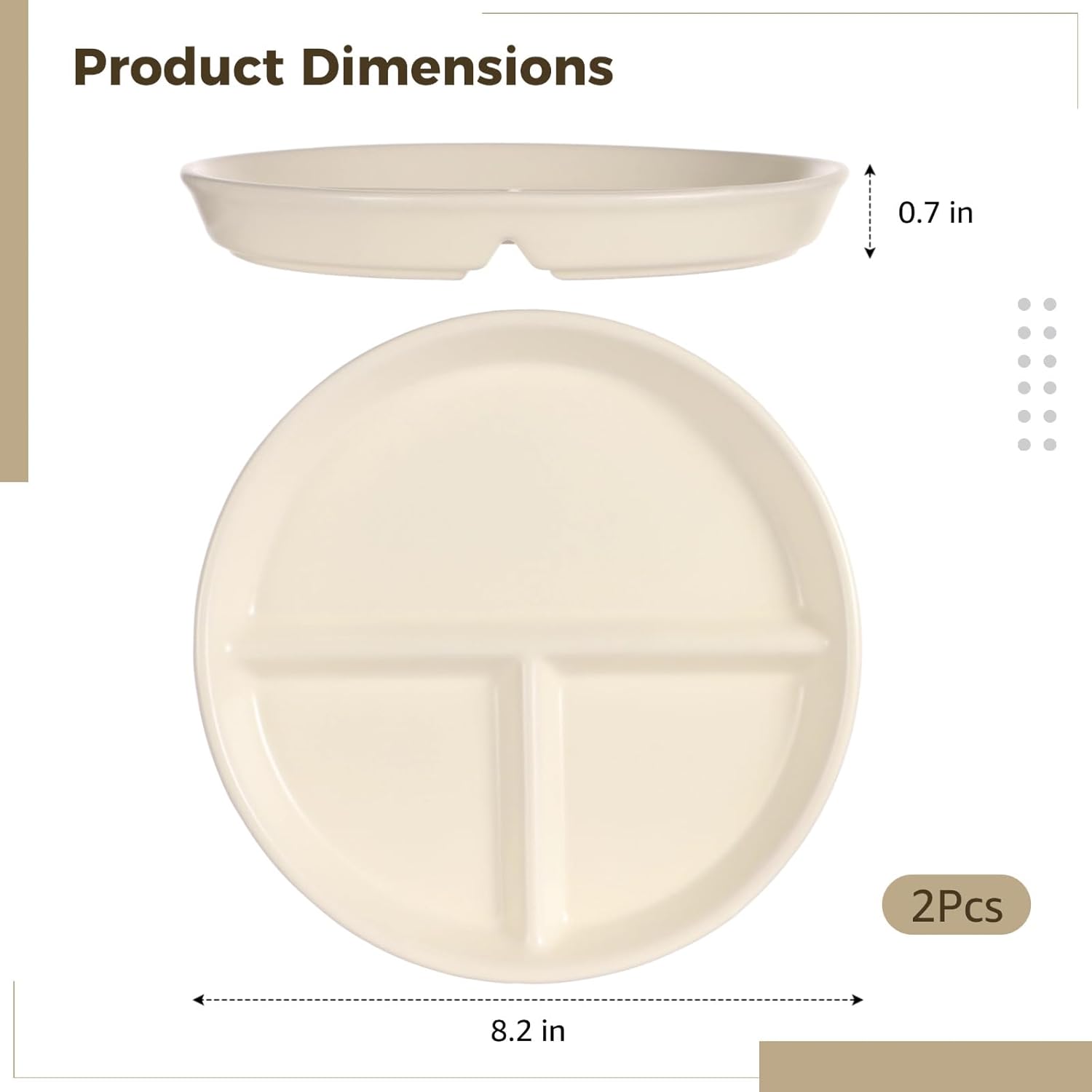 Ceramic Portion Control Plate for Balanced Meals - Image 5