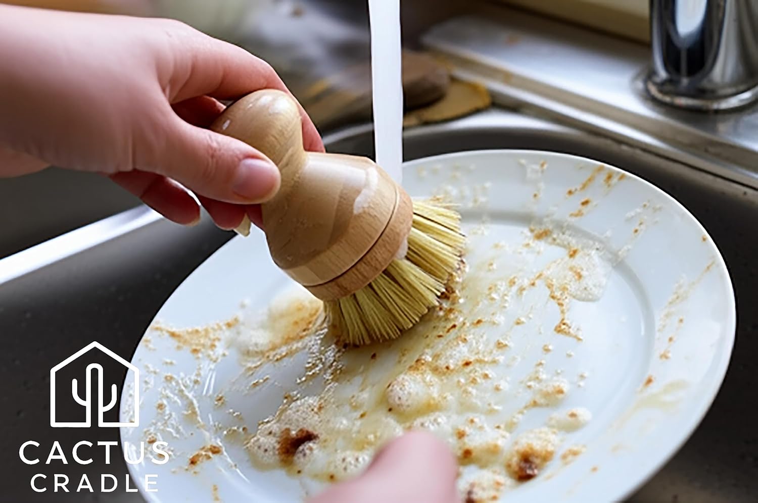 Cactus Cradle Bamboo Scrub Brush Kit - Image 6