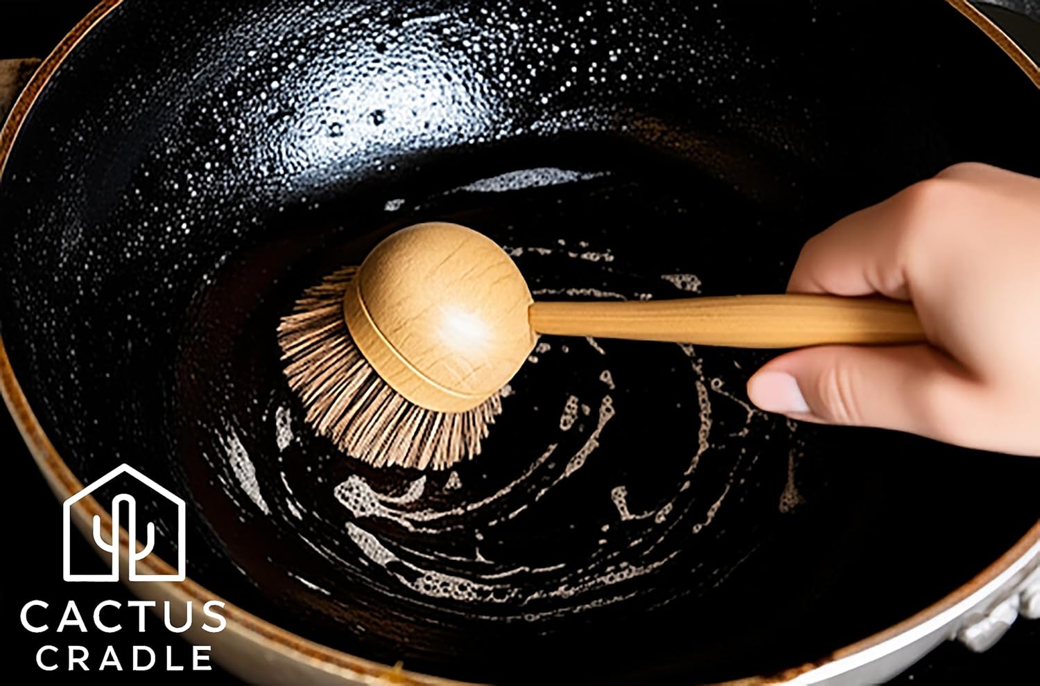 Cactus Cradle Bamboo Scrub Brush Kit - Image 7