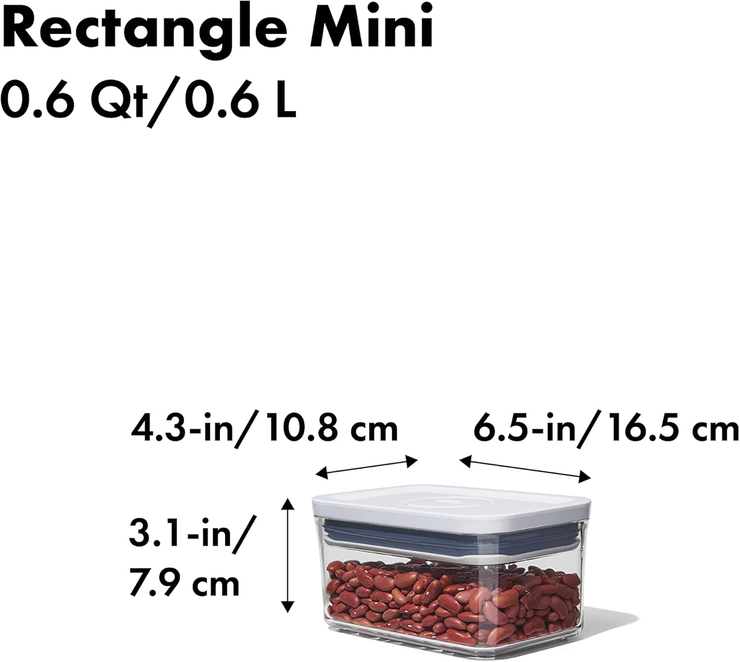 OXO Rectangle Mini Container - Image 4