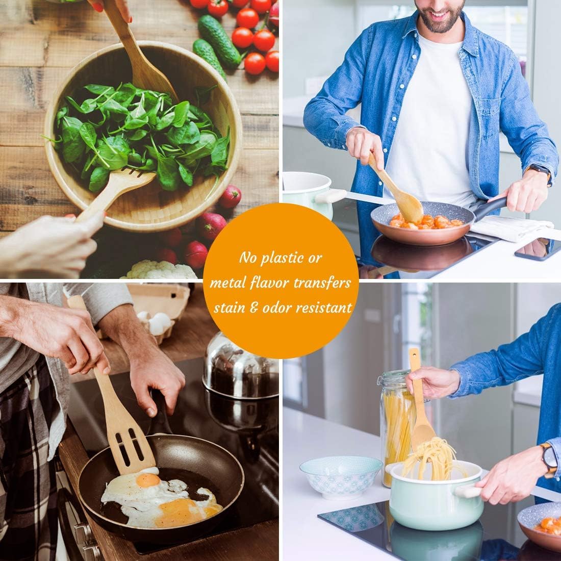 Bamboo Nonstick Cooking Utensil Set - Image 4