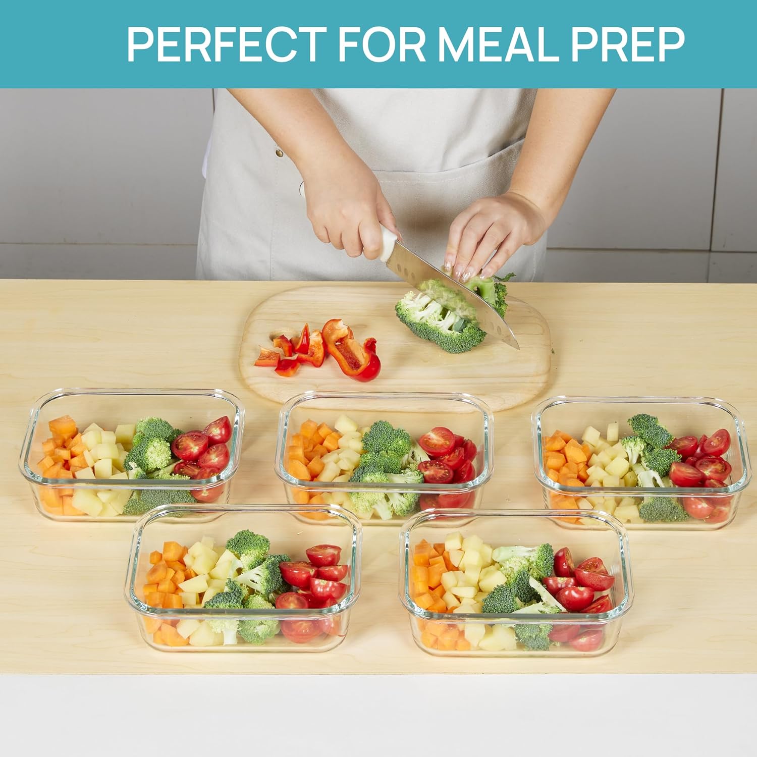 Glass Food Storage Containers with Lids - Image 3