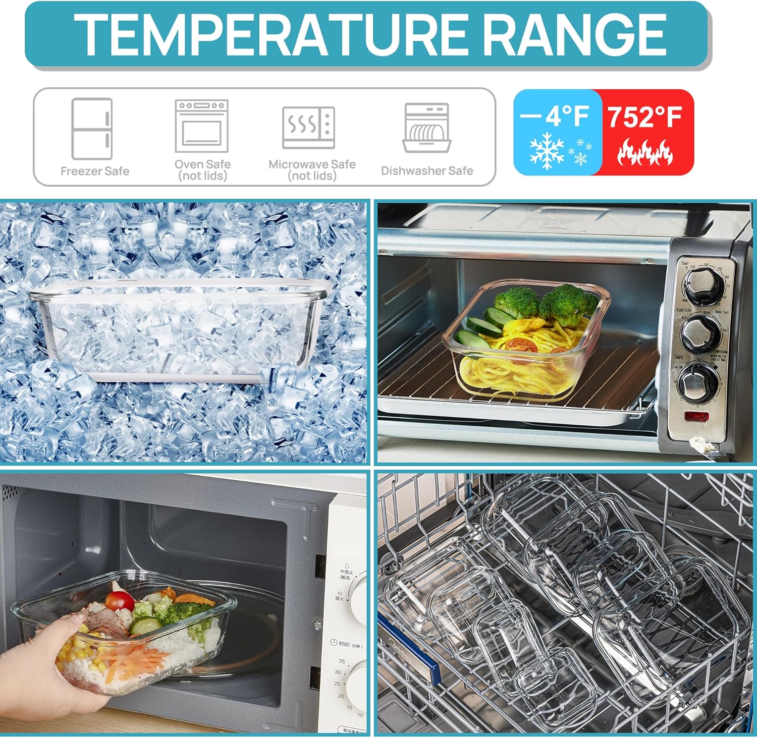 Glass Food Storage Containers with Lids - Image 5