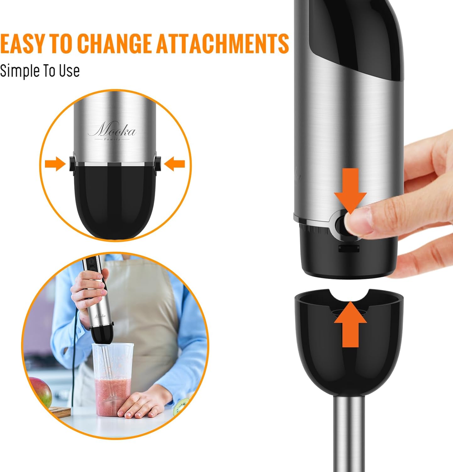 1100W 5-in-1 Handheld Immersion Blender - Image 5